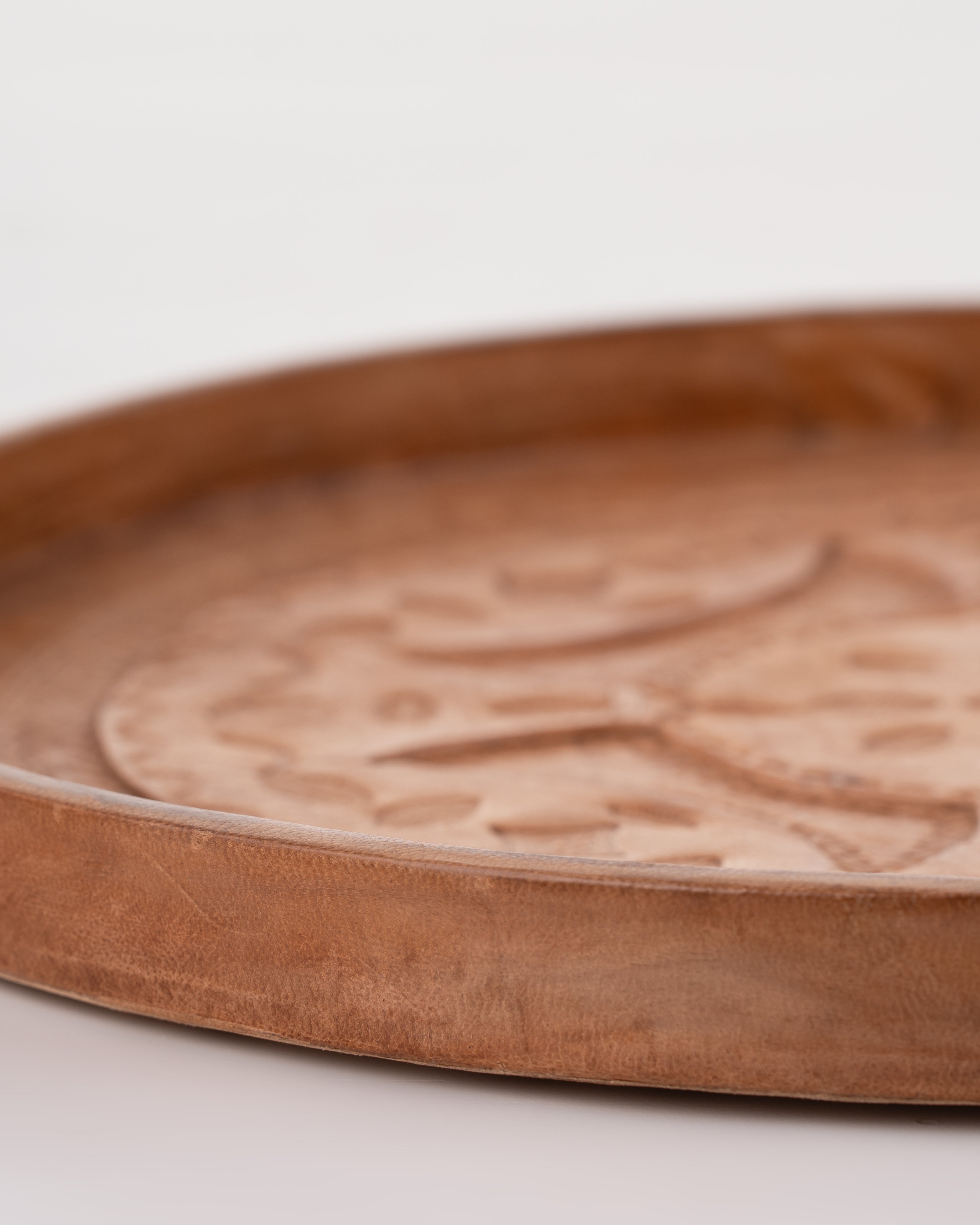 Kairo Embossed Leather Tray