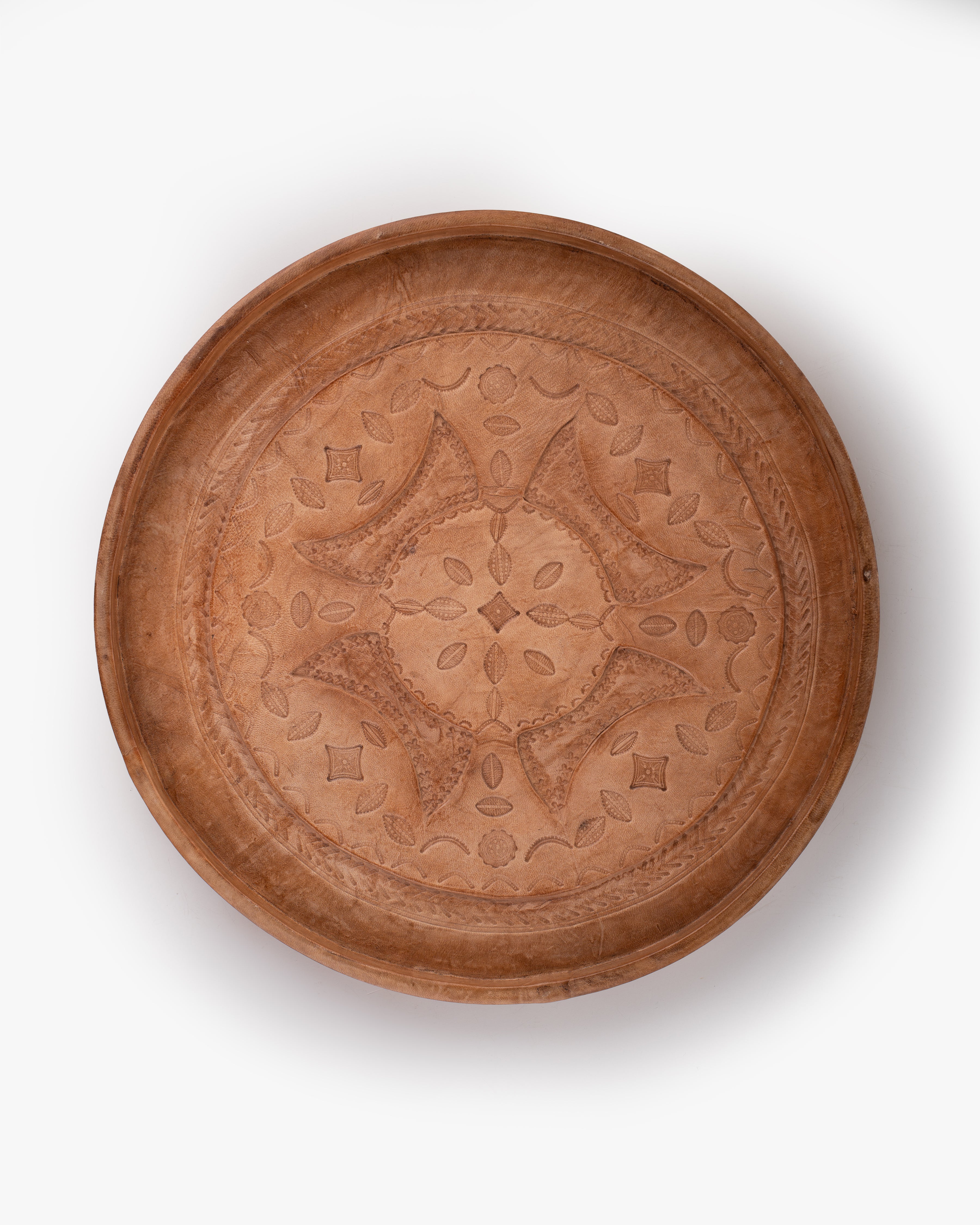 Kairo Embossed Leather Tray