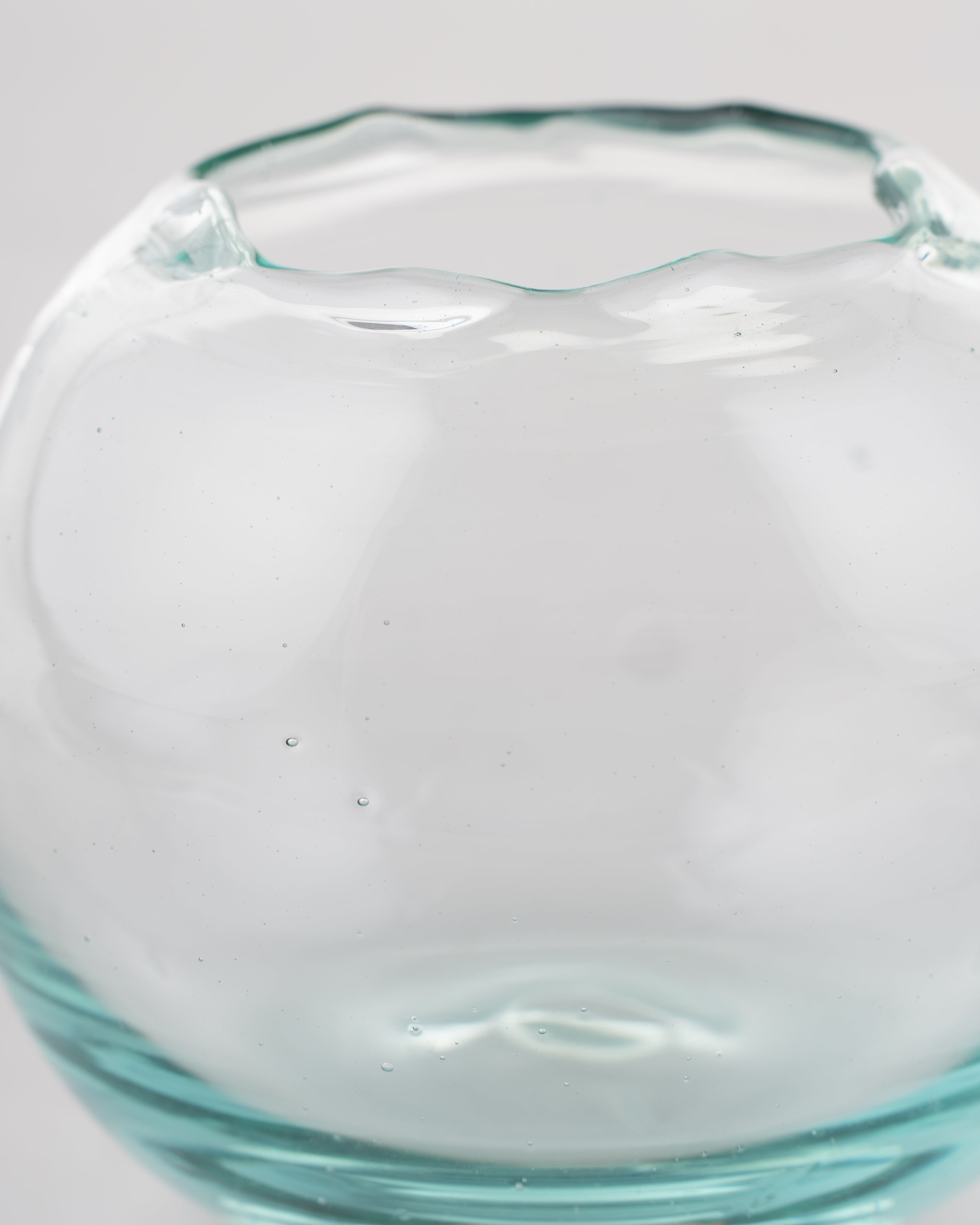 Ripple Edge Glass Vase | Small