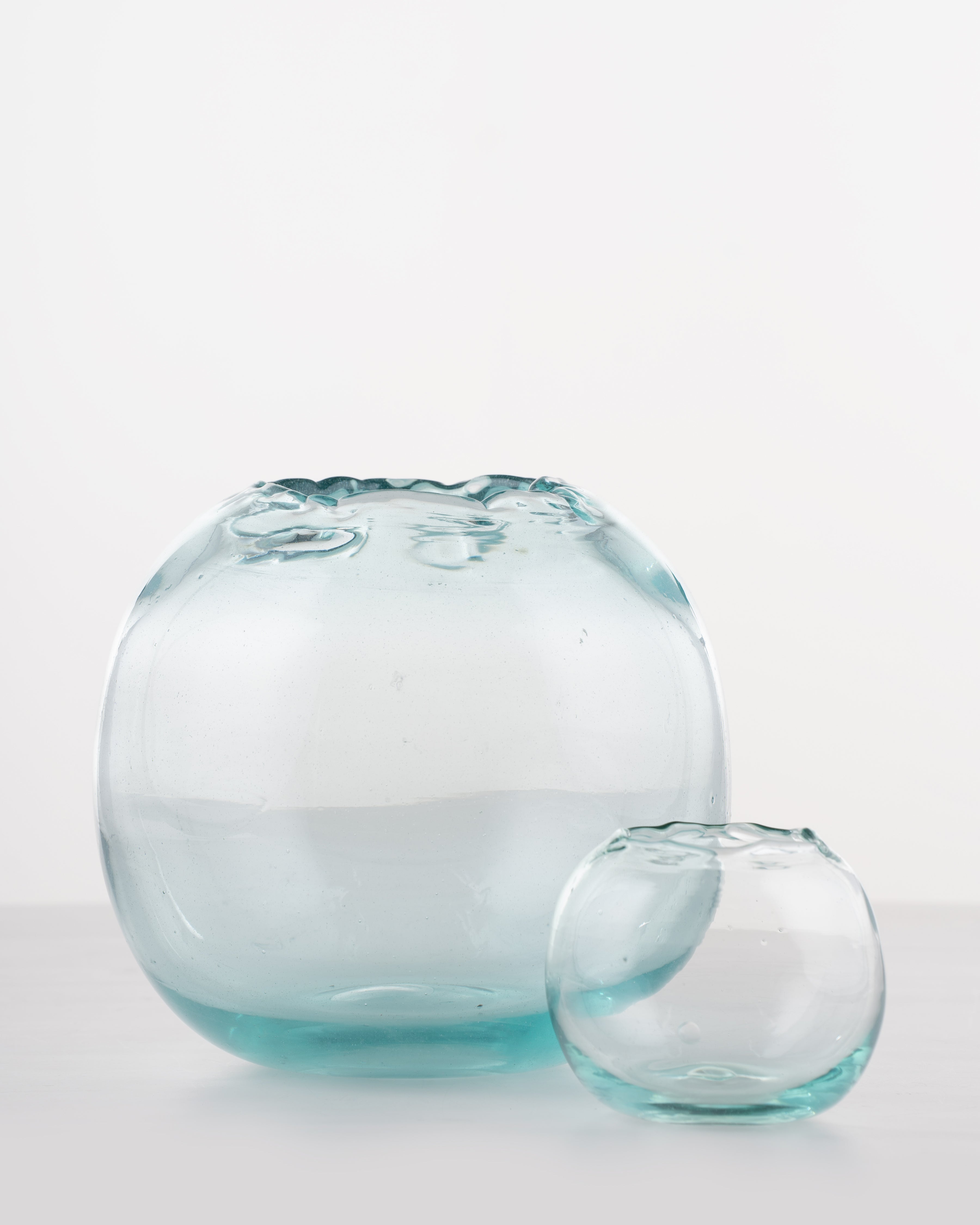 Ripple Edge Glass Vase | Small