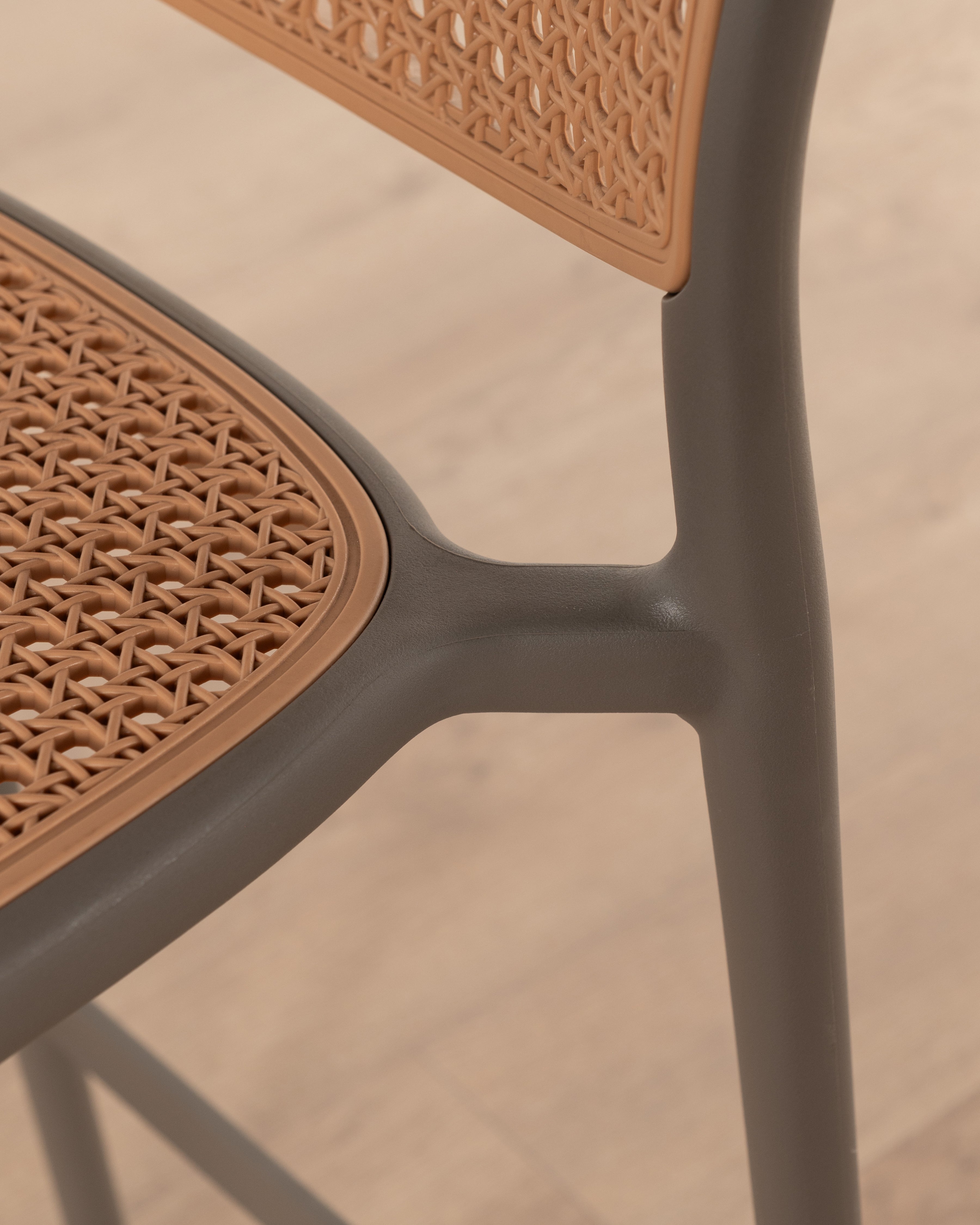 Al fresco Luca bar chair | Taupe