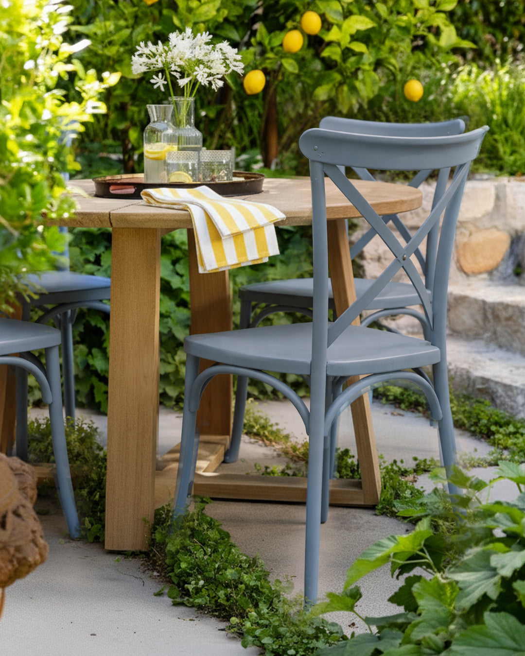 Al Fresco Crossback Chair | Blue