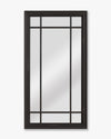 Louvre Pane Mirror | Black
