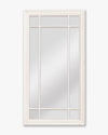 Louvre Pane Mirror | White
