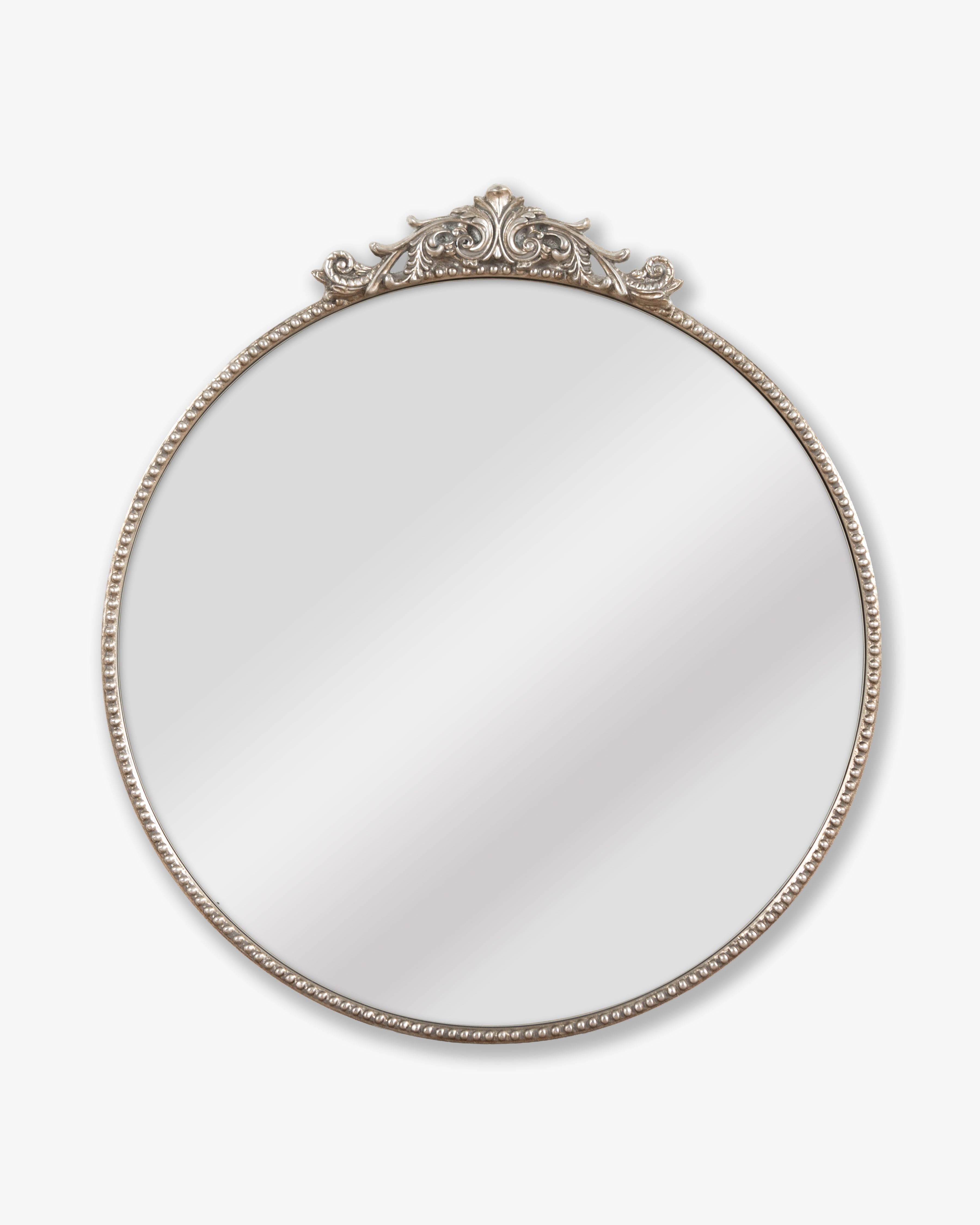 Somerset Round Mirror | Silver