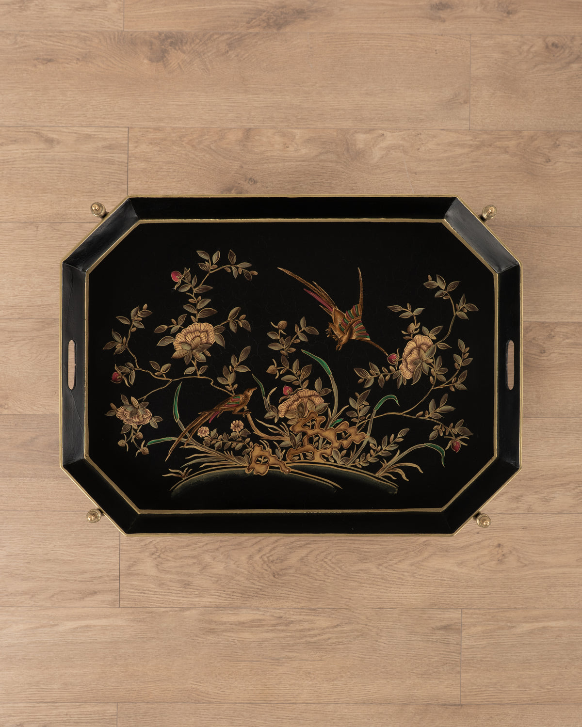 Jardin Noir 2 Tier Tray Table