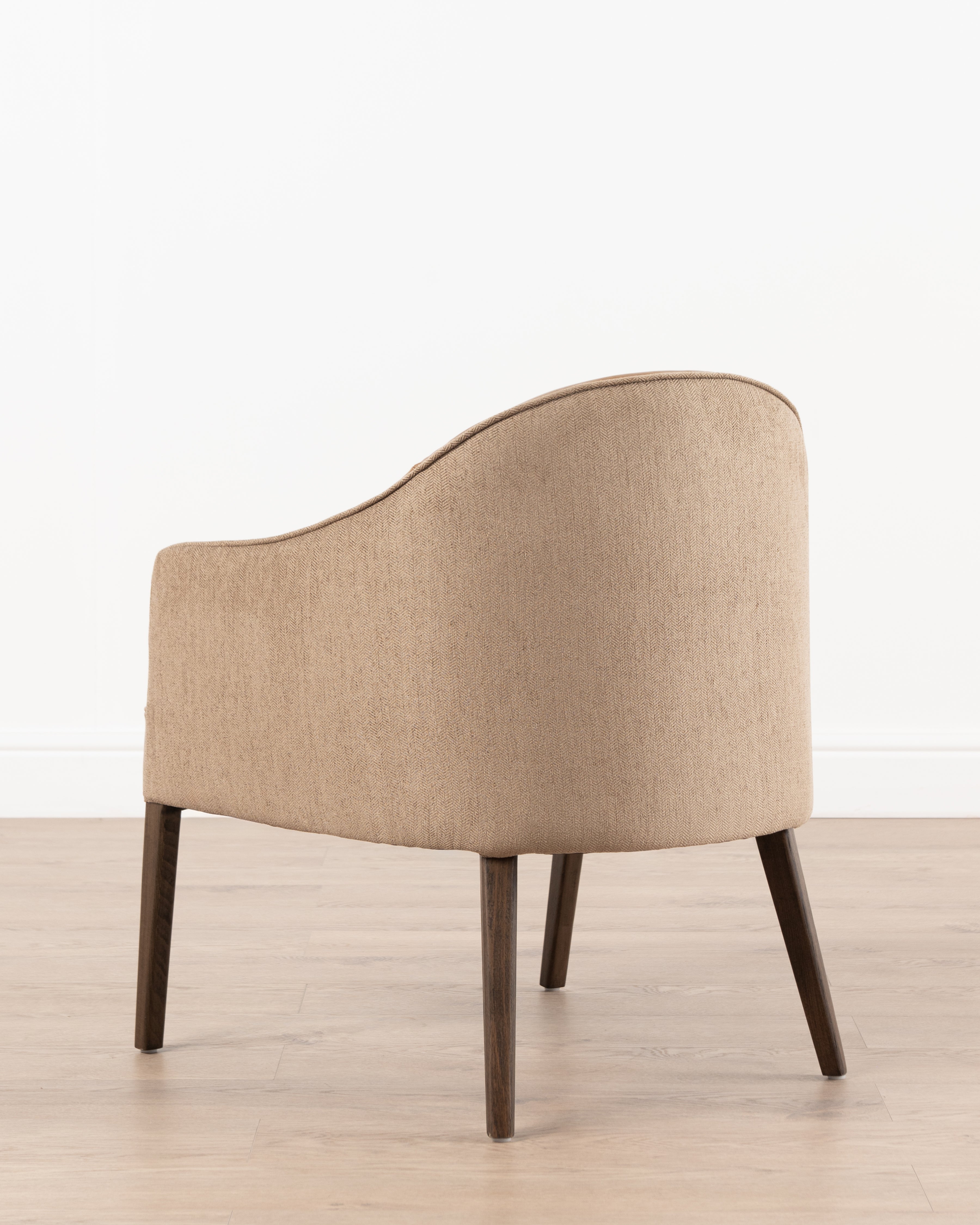 CHAIR TUB ZURI REGEN LEATH BRN