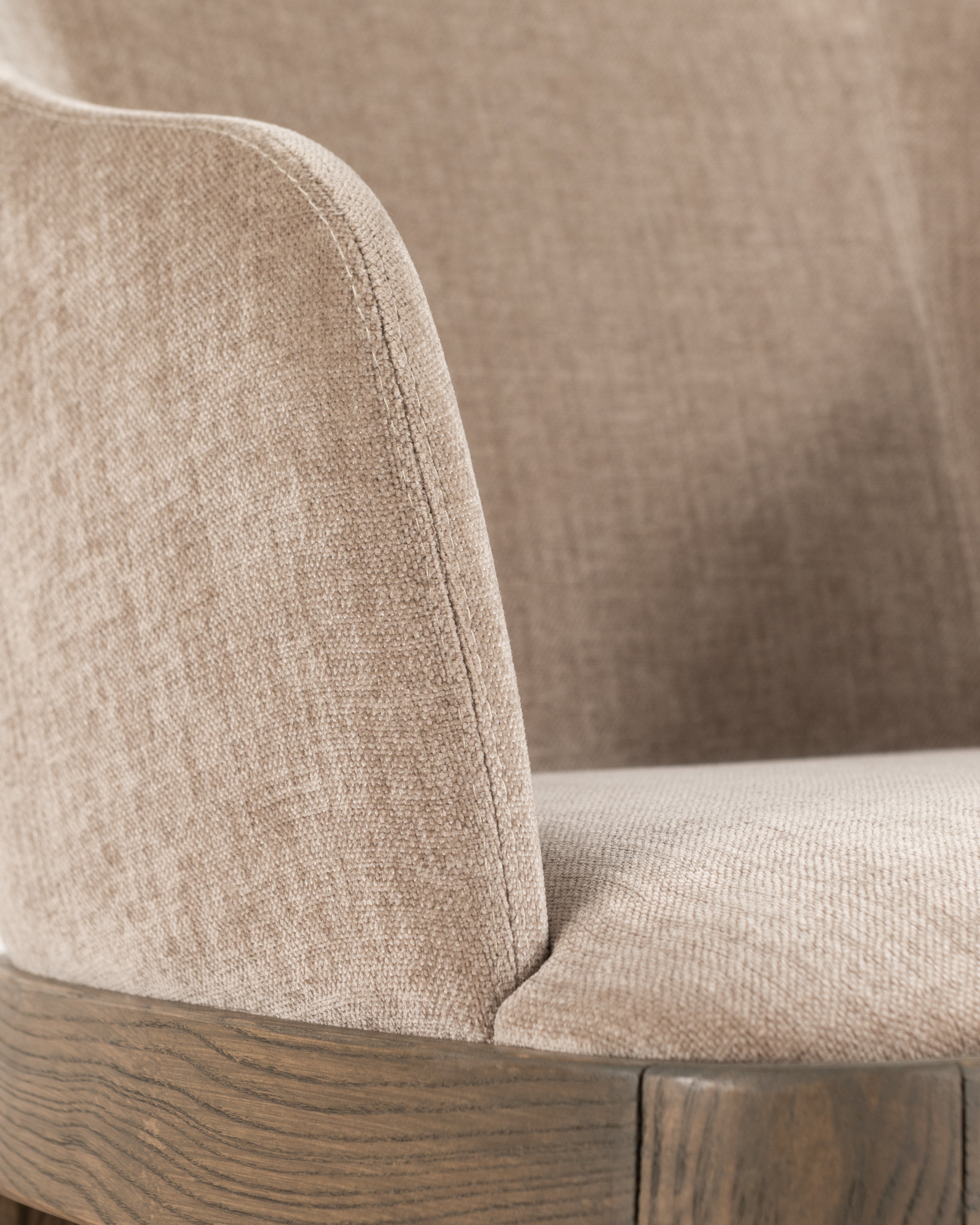 Malika Carver chair | Stone