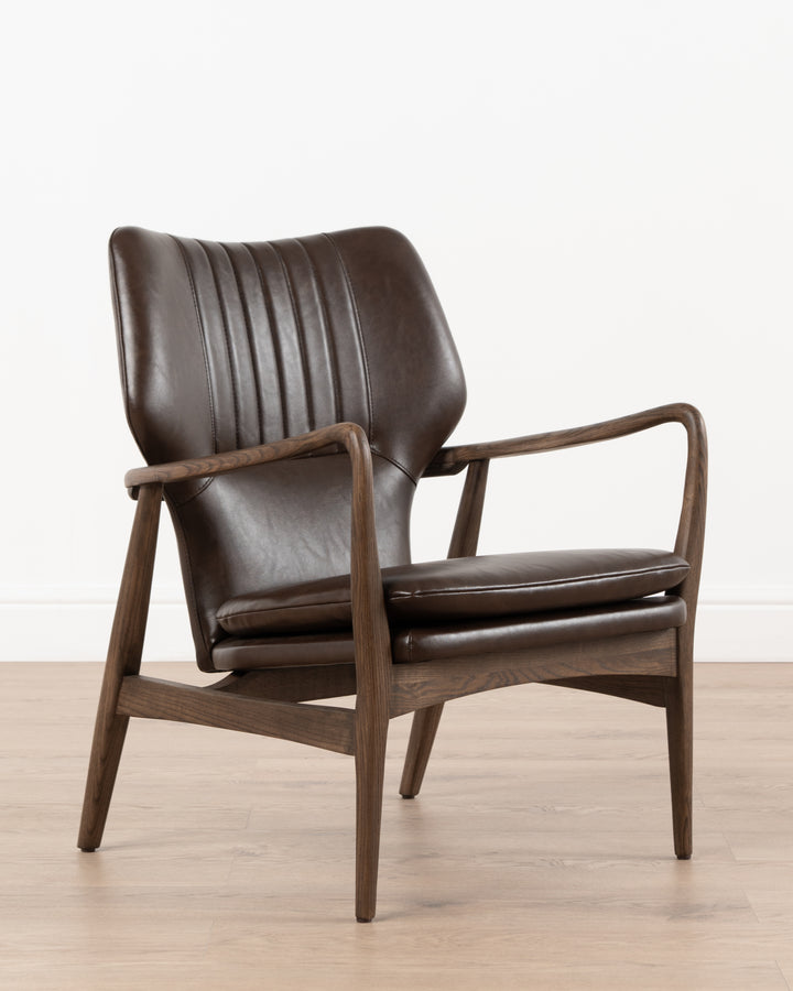 Regency Leather Accent Chair