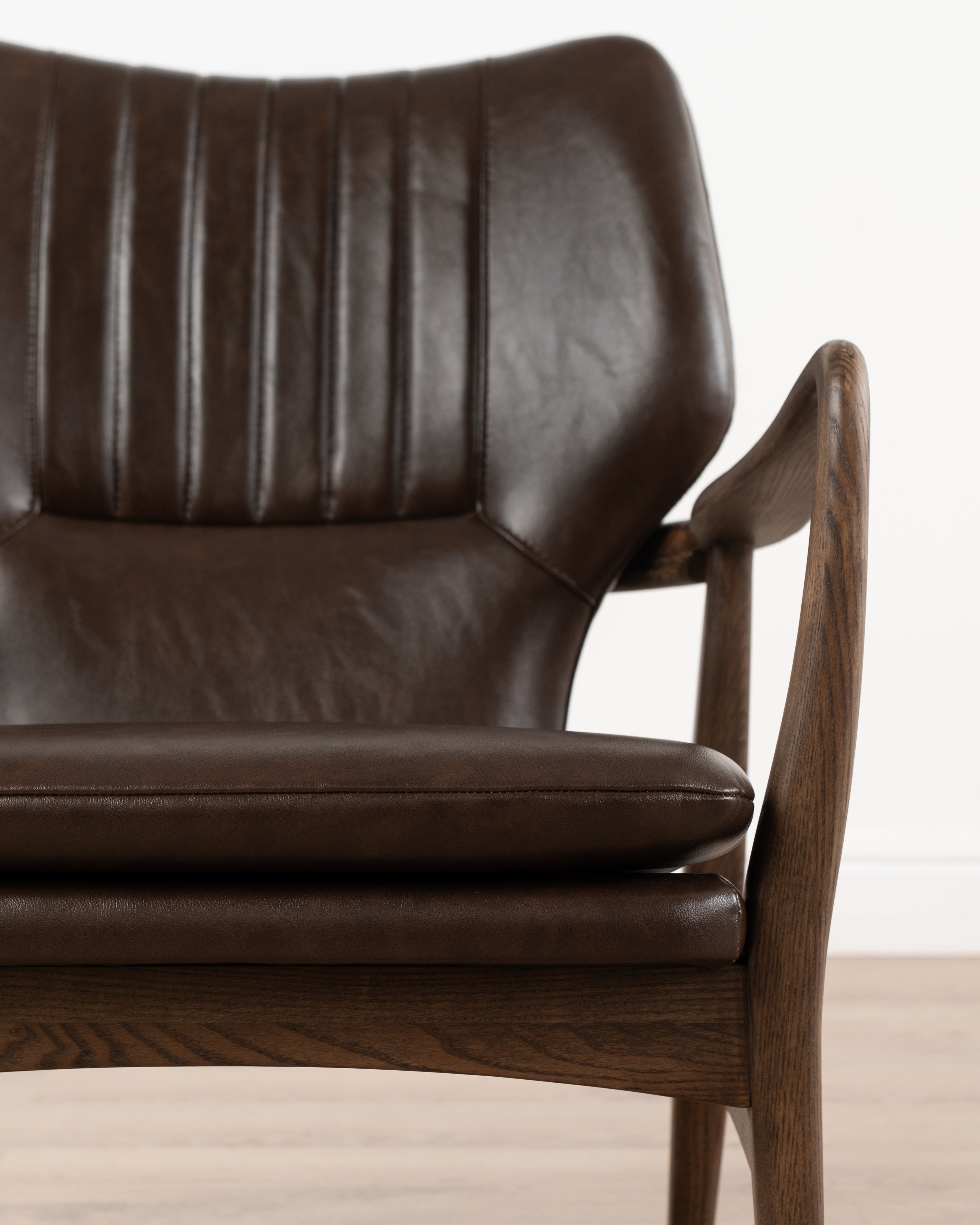 Regency Leather Accent Chair