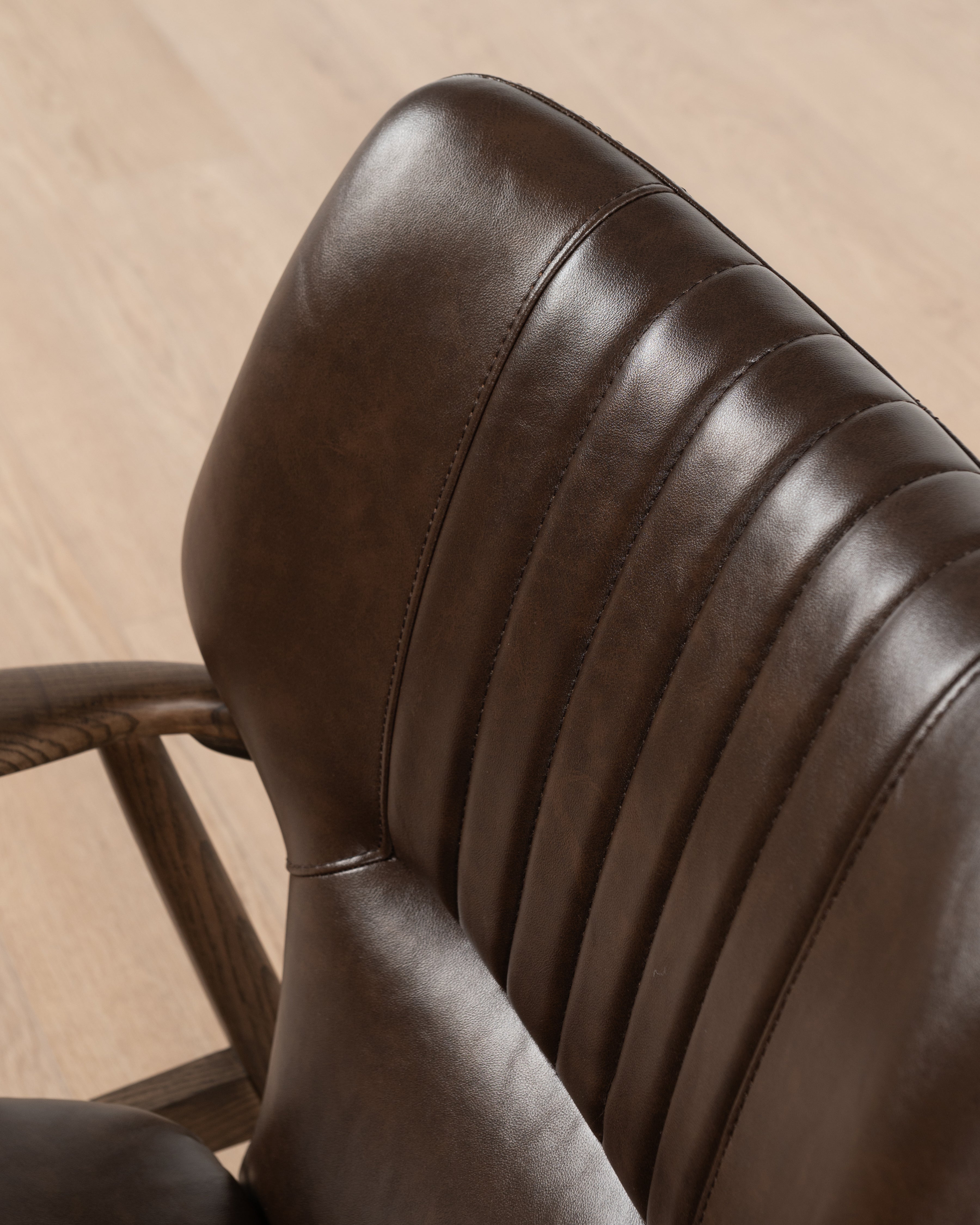 Regency Leather Accent Chair