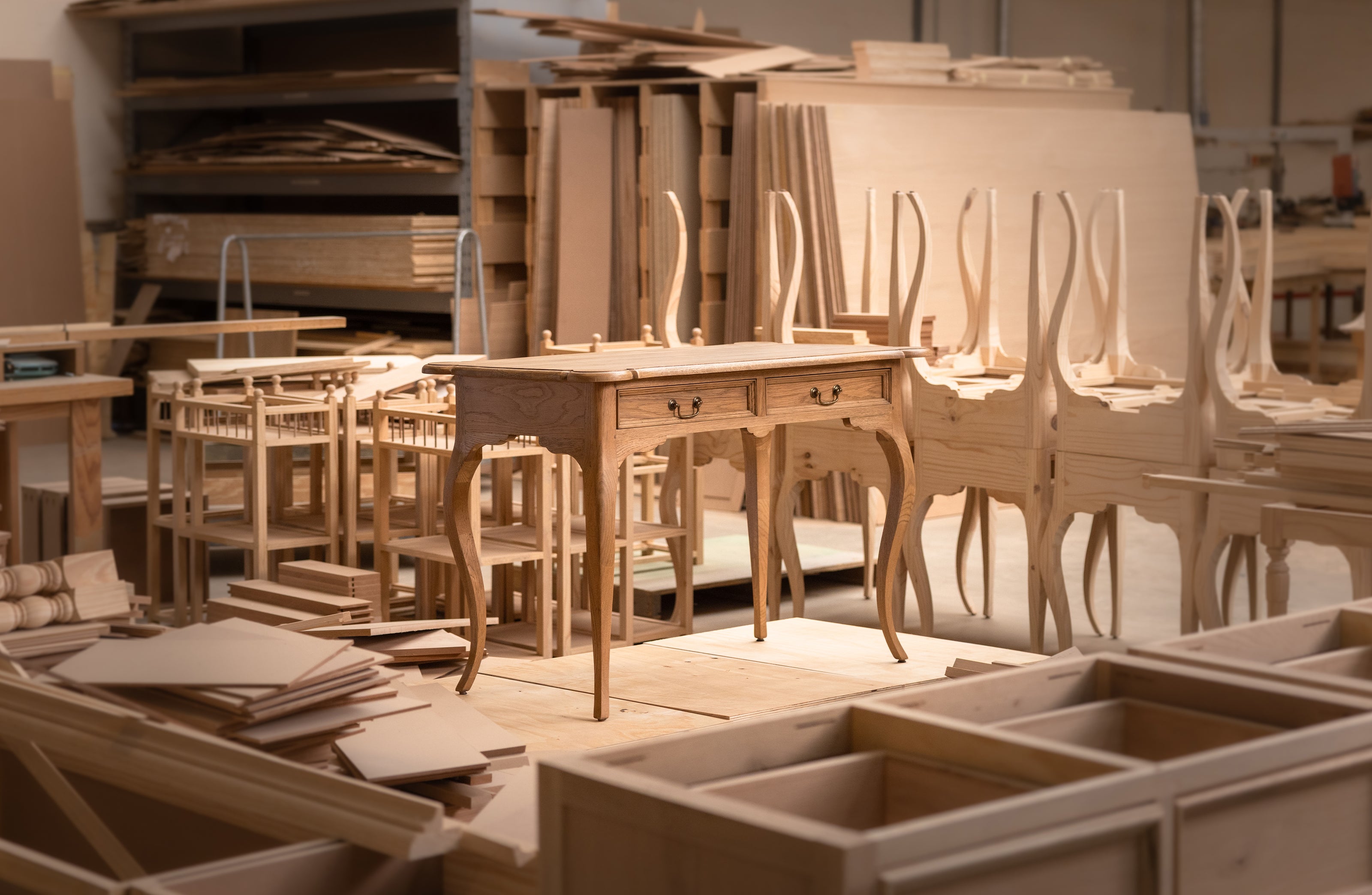 Normandy Writing Table | 2 Drawer