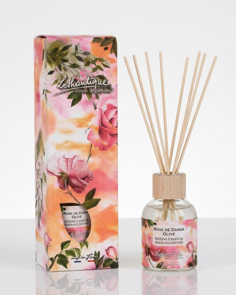 Jardin d'Aquarelles Damask Rose Olive Fragrance Diffuser