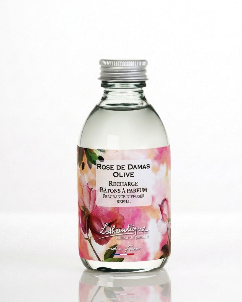 Jardin d'Aquarelles Damask Rose Olive Fragrance Diffuser Refill