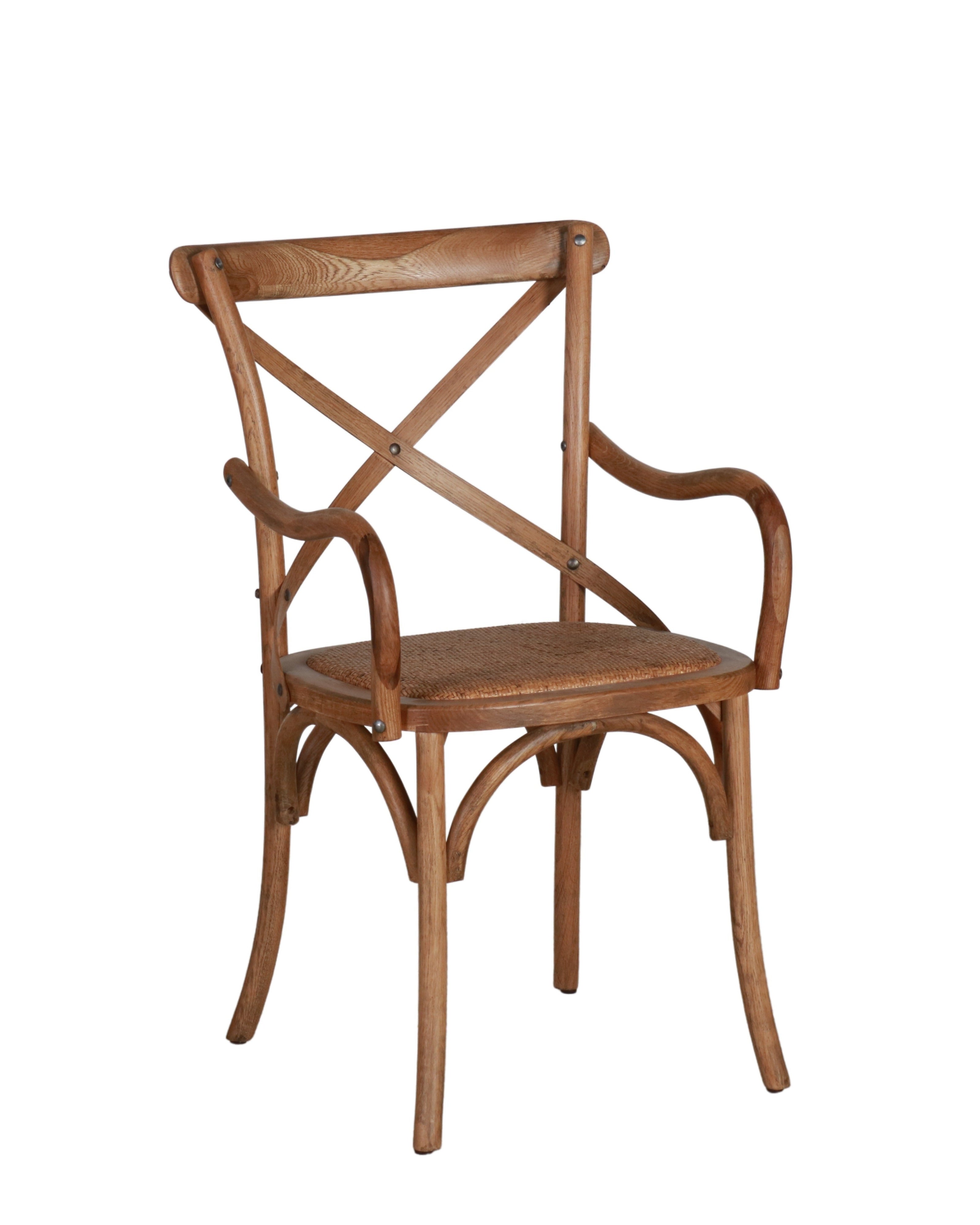 Jenny Crossback Armchair | Antique oak