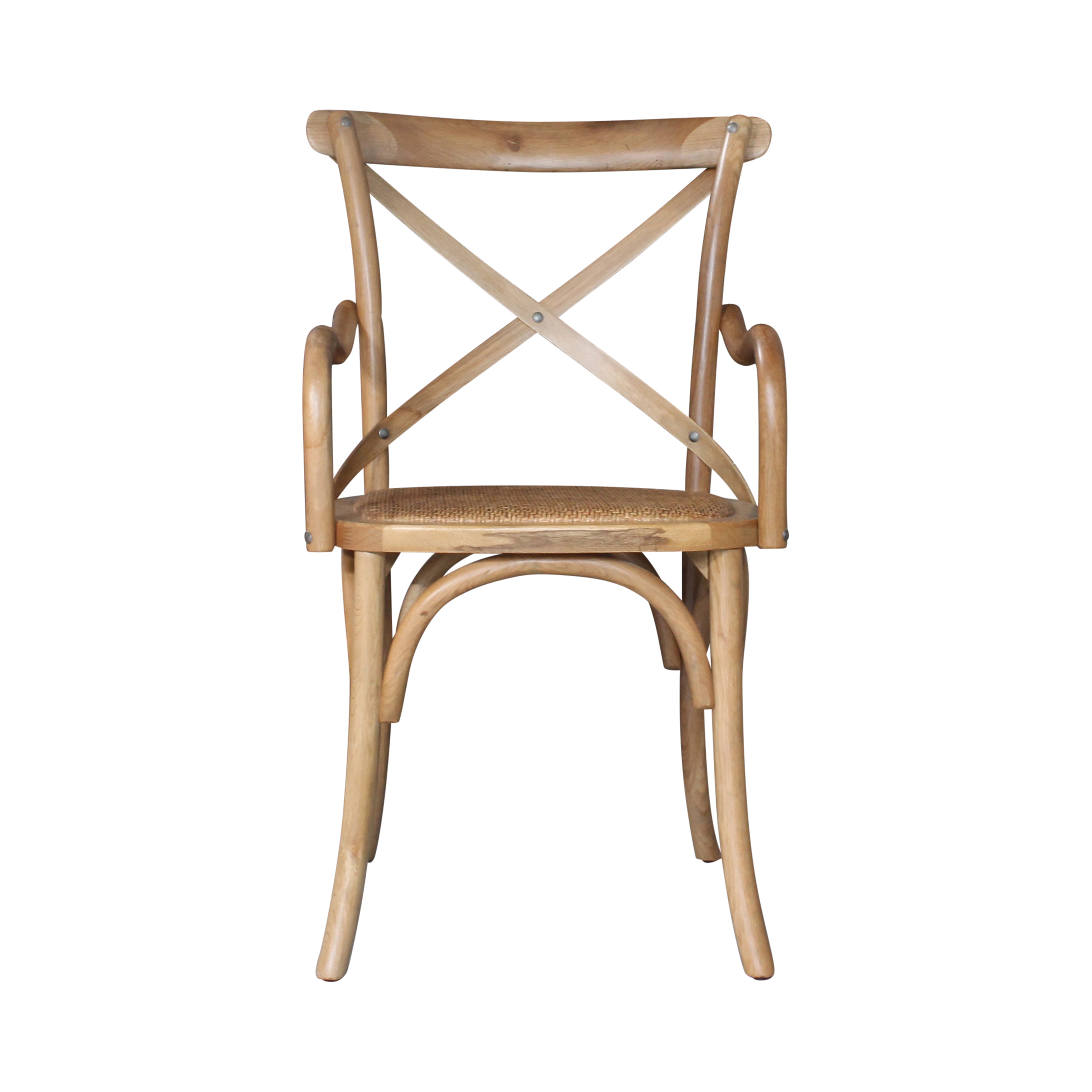 Jenny Crossback Armchair | Antique oak