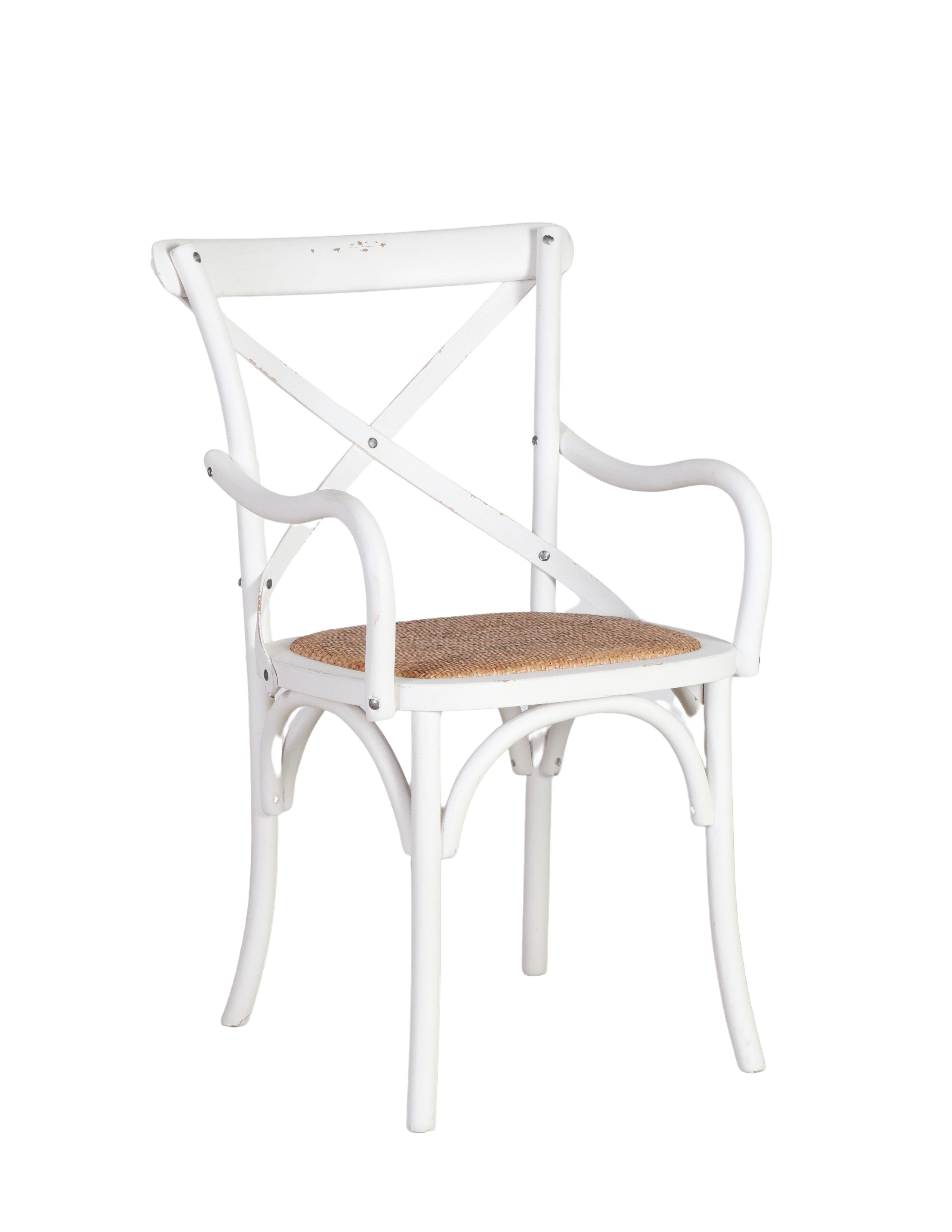 Jenny Crossback Armchair | White