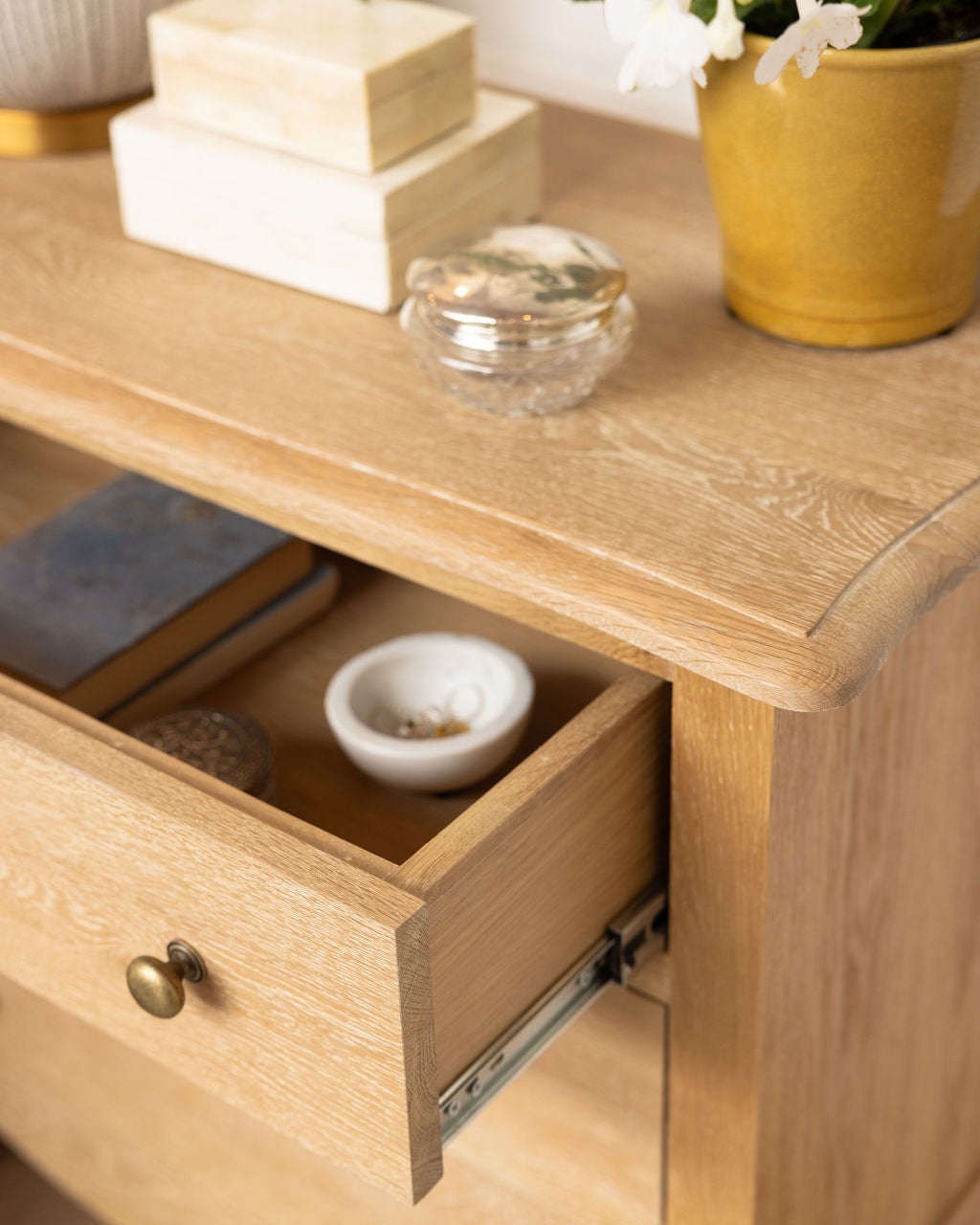 Normandy Cab Leg 3 Drawer Pedestal