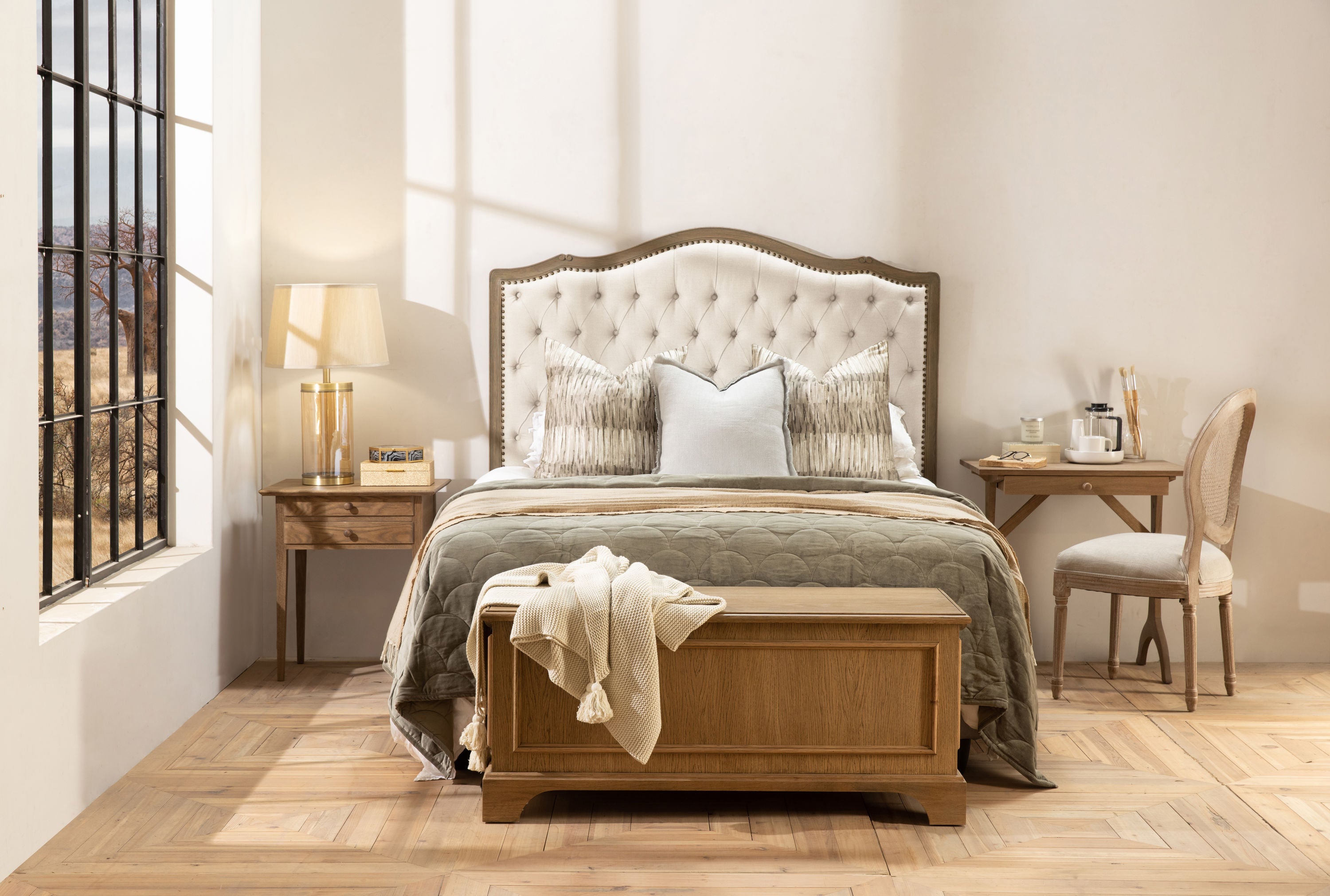 Margaret Headboard | Cream - King