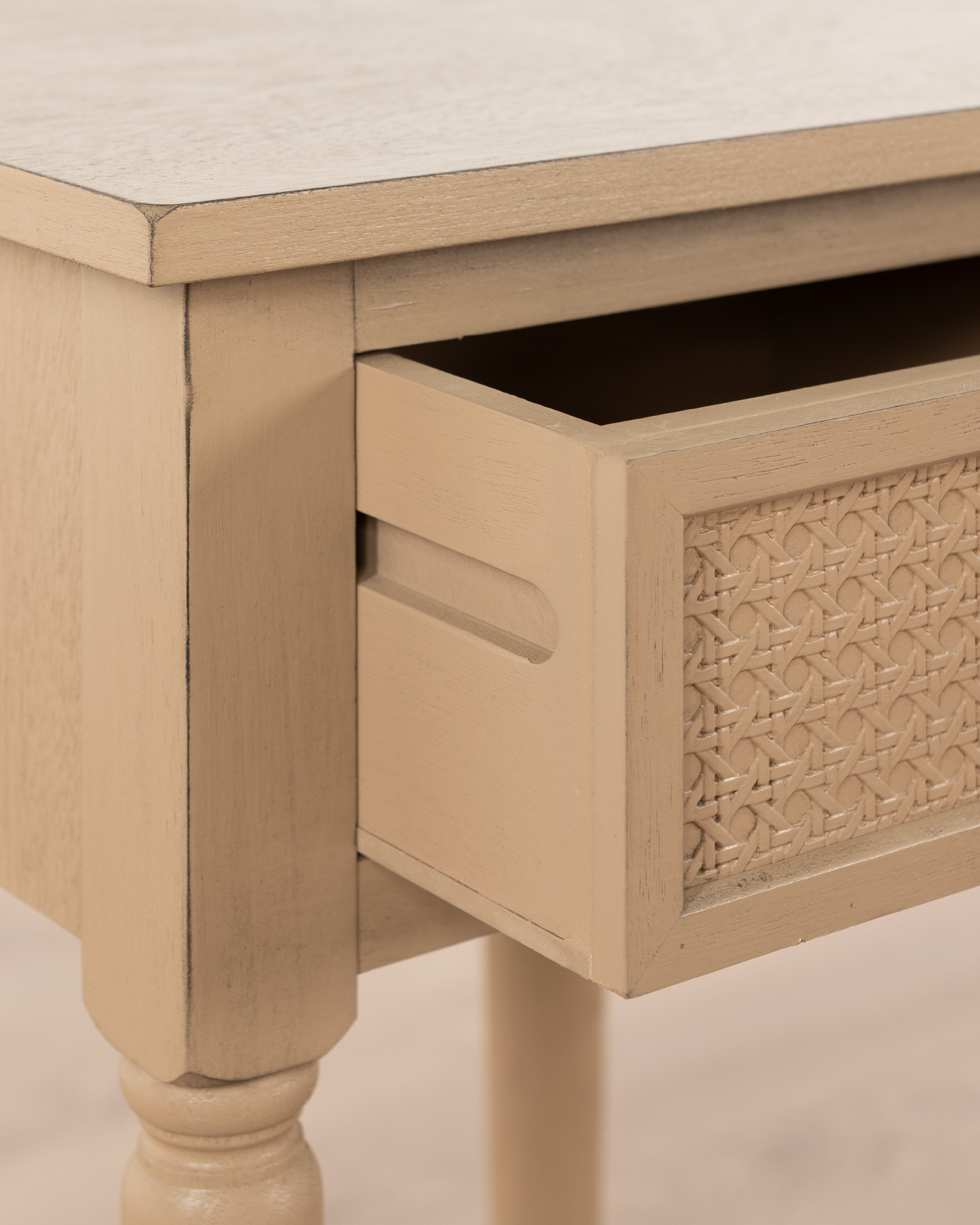 Maisonette Roselle Bedside Table | Camel