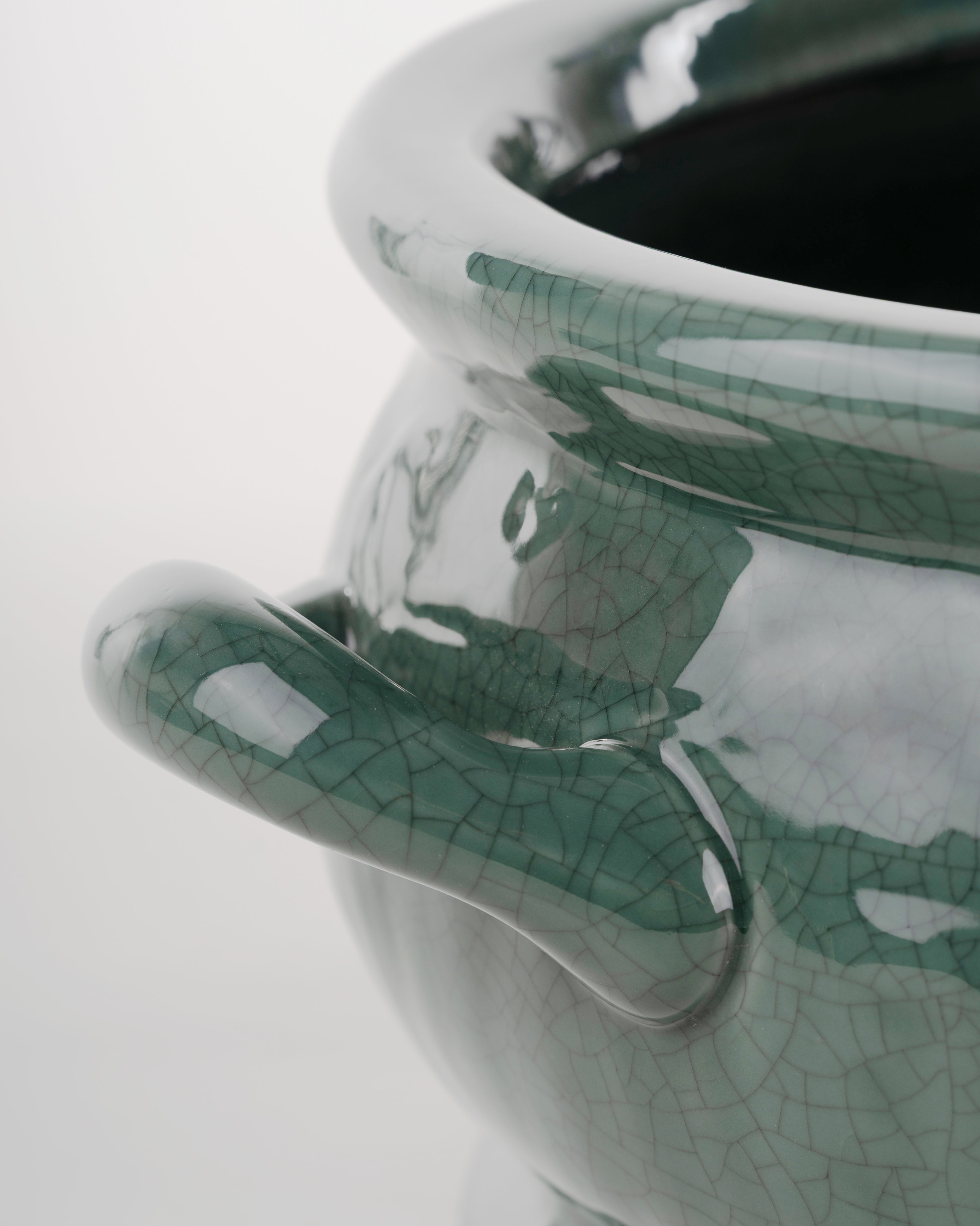 Sandridge Ceramic Planter | Large | Green