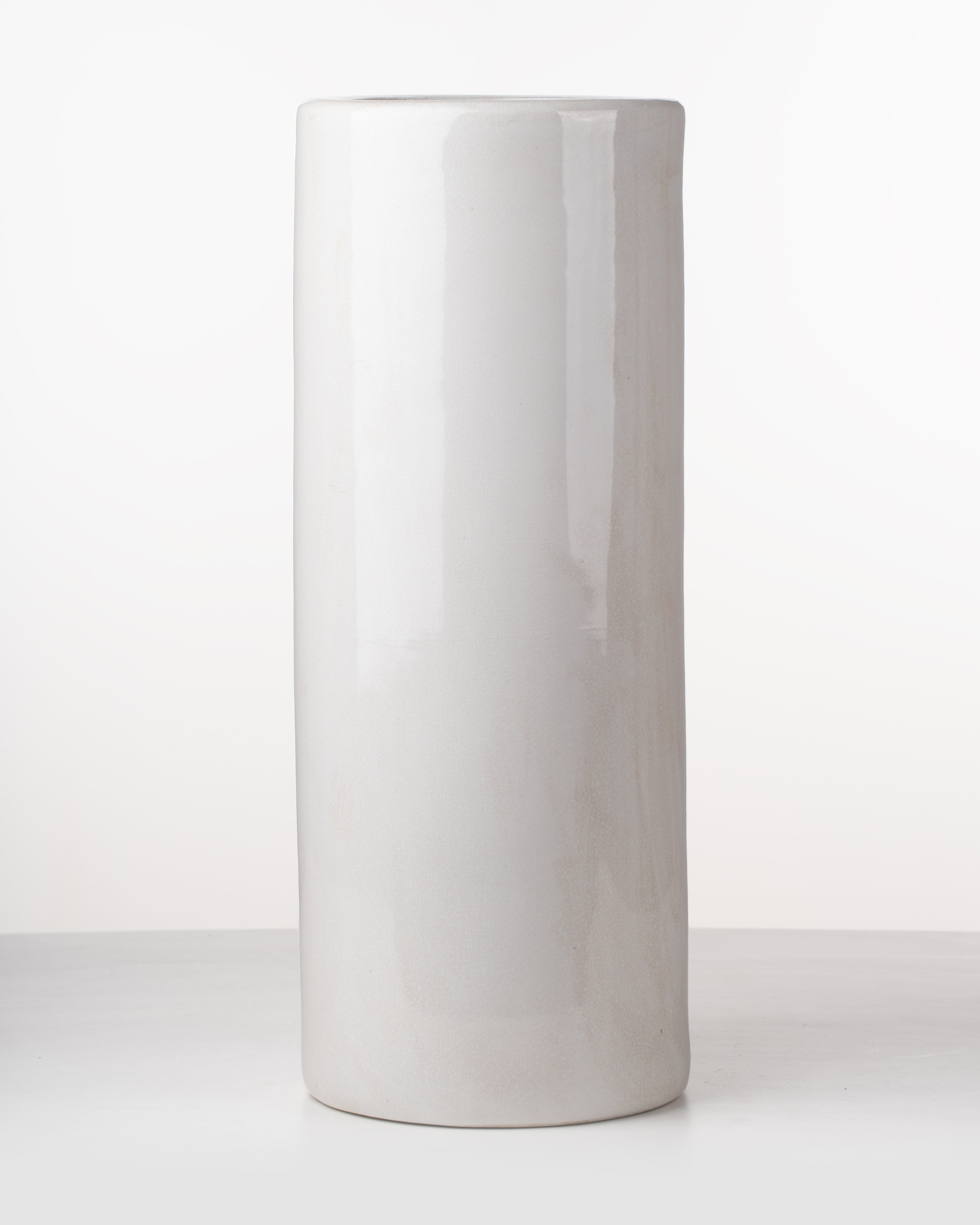 Cylinder Umbrella Stand | White