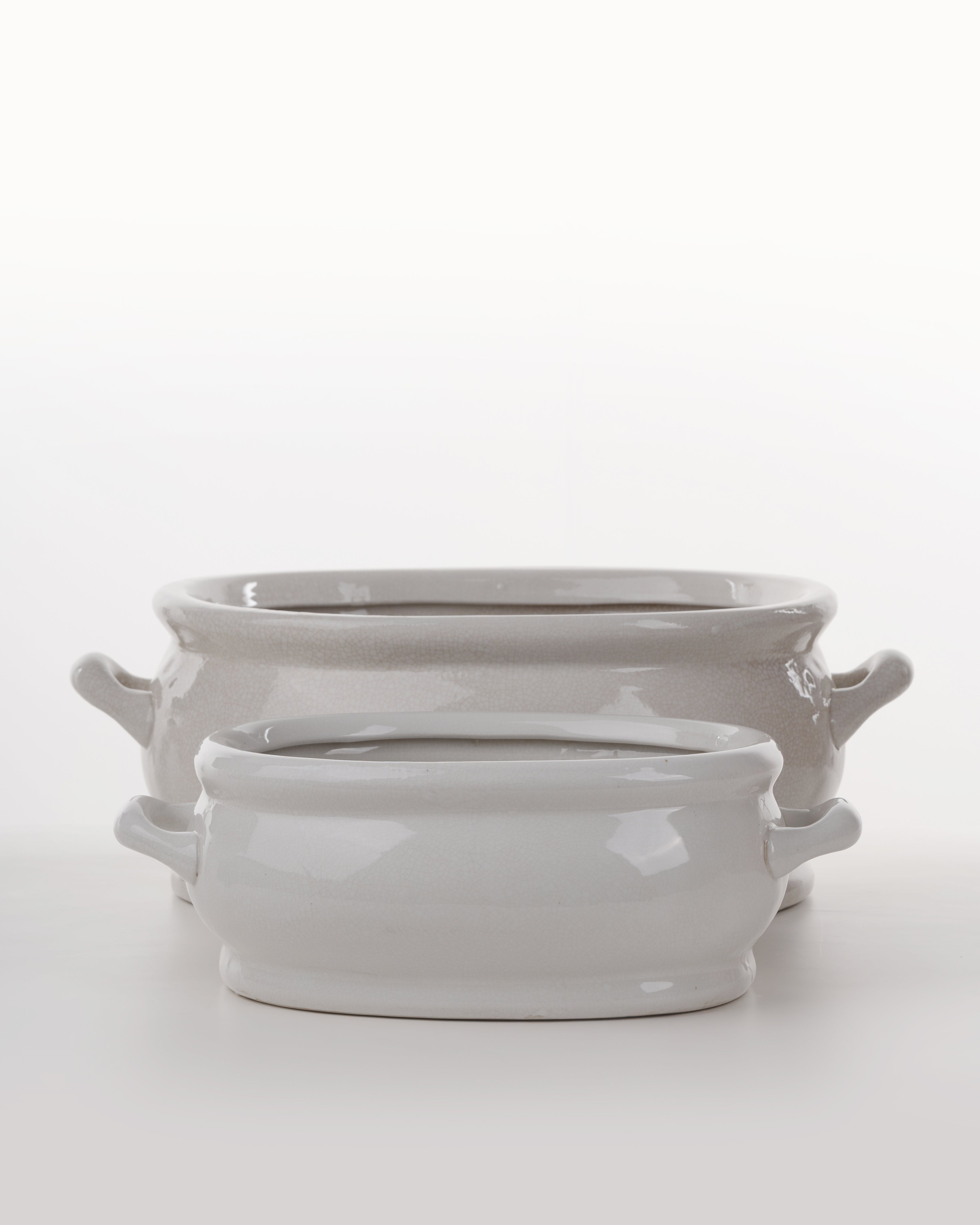 Sandridge Ceramic Planter | Medium | White