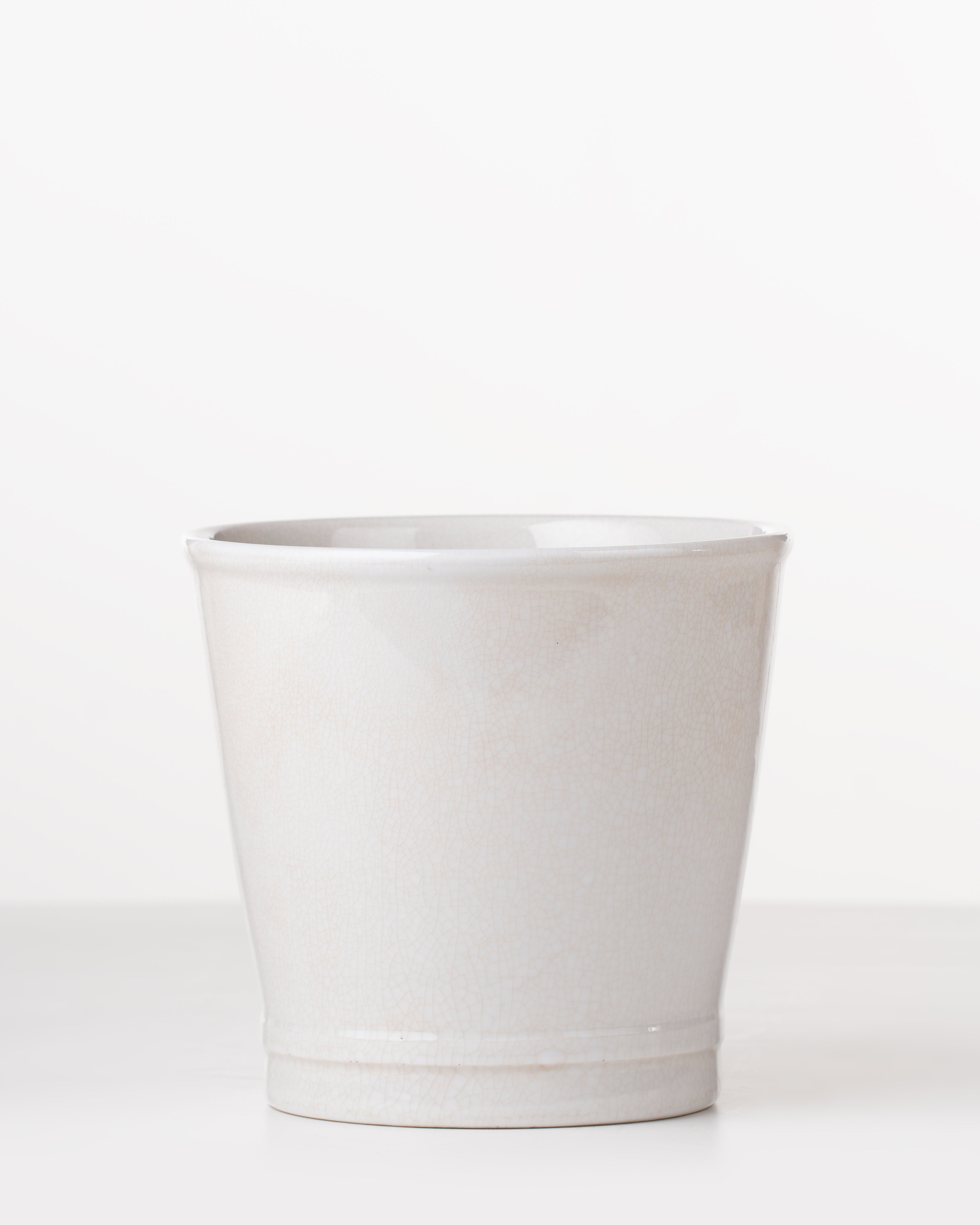 Riverstone Ceramic Planter | Medium | White