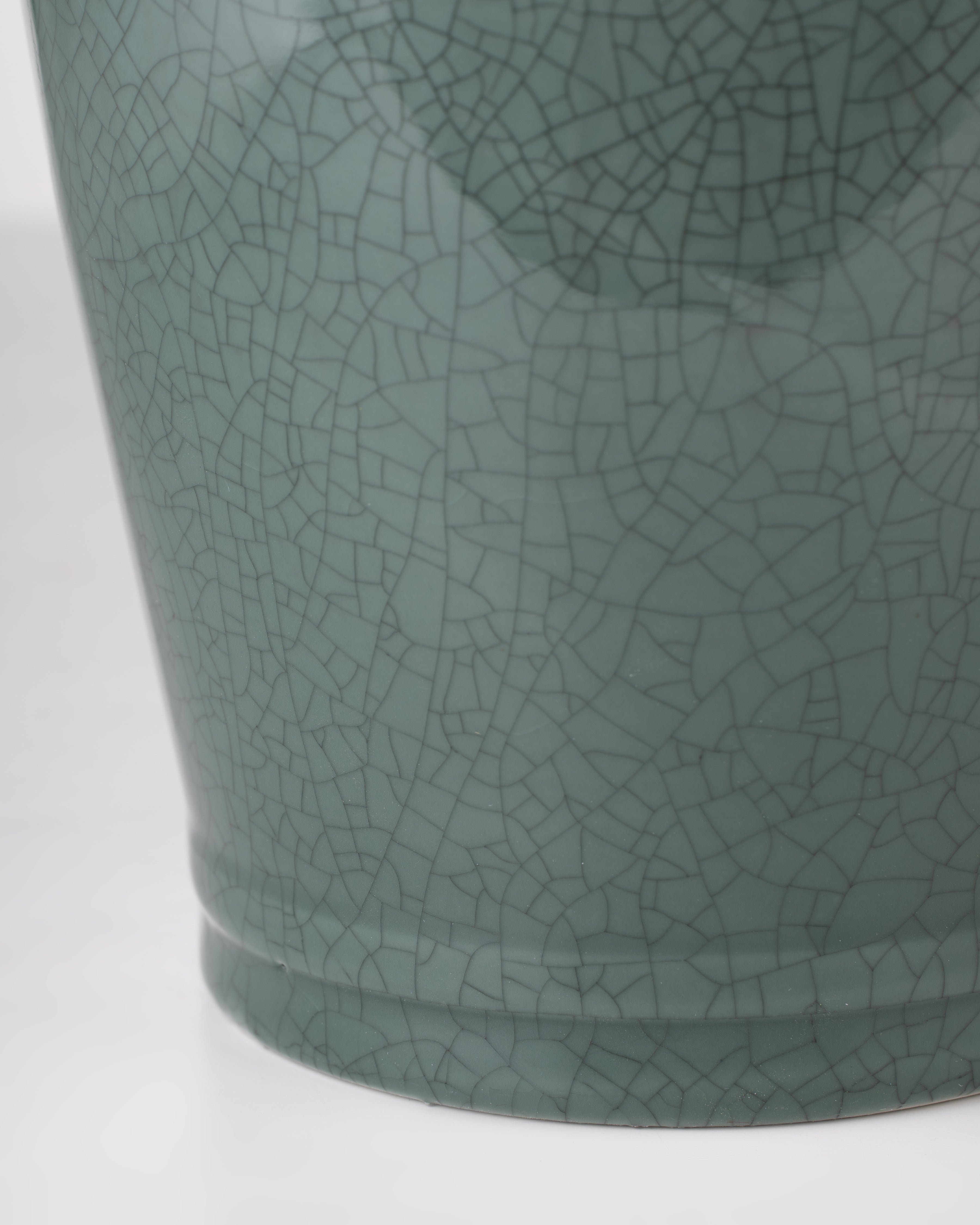 Riverstone Ceramic Planter  | Large | Green