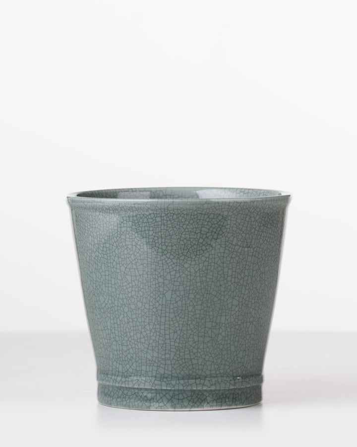 Riverstone Ceramic Planter | Medium | Green