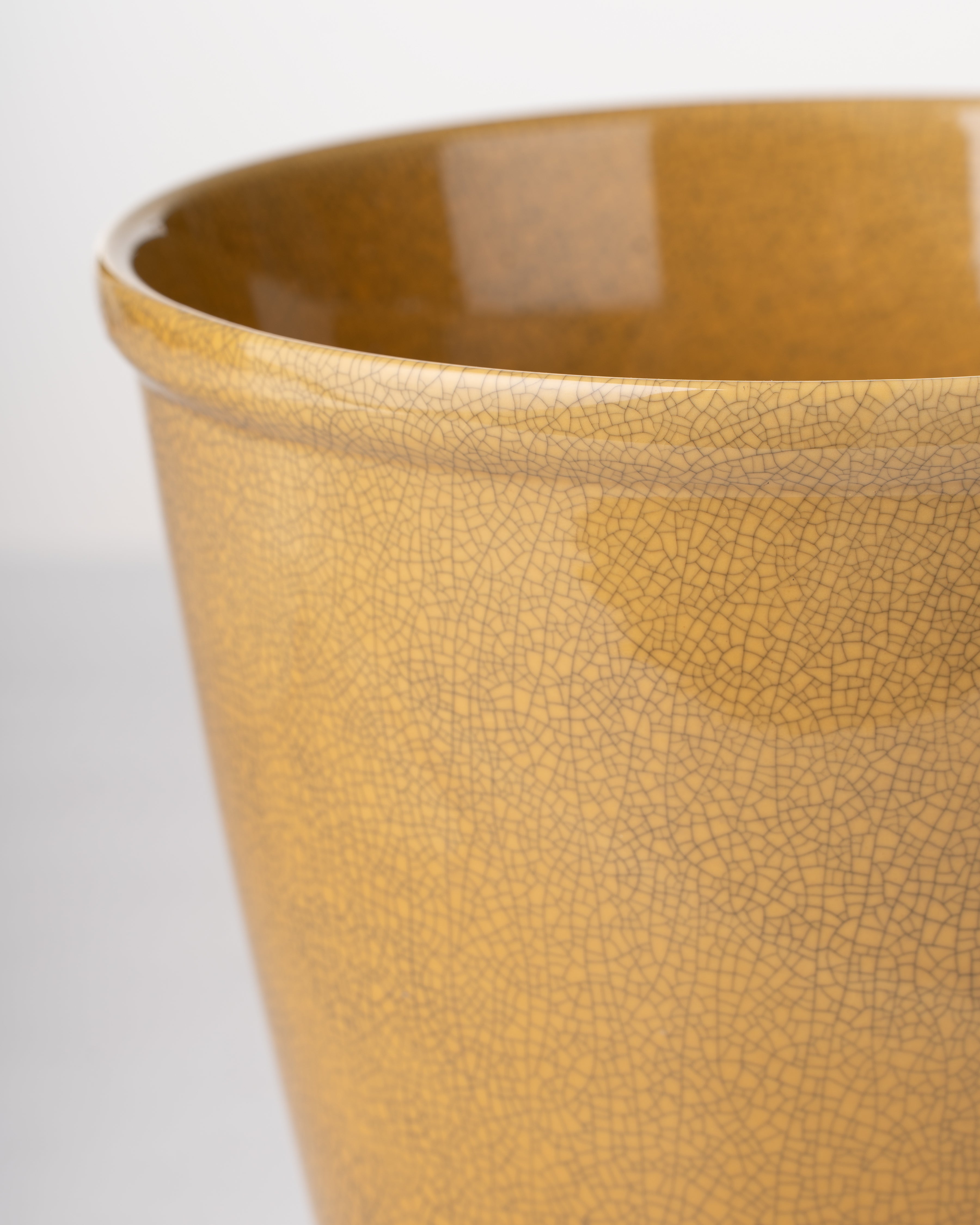 Riverstone Ceramic Planter | Large | Yellow