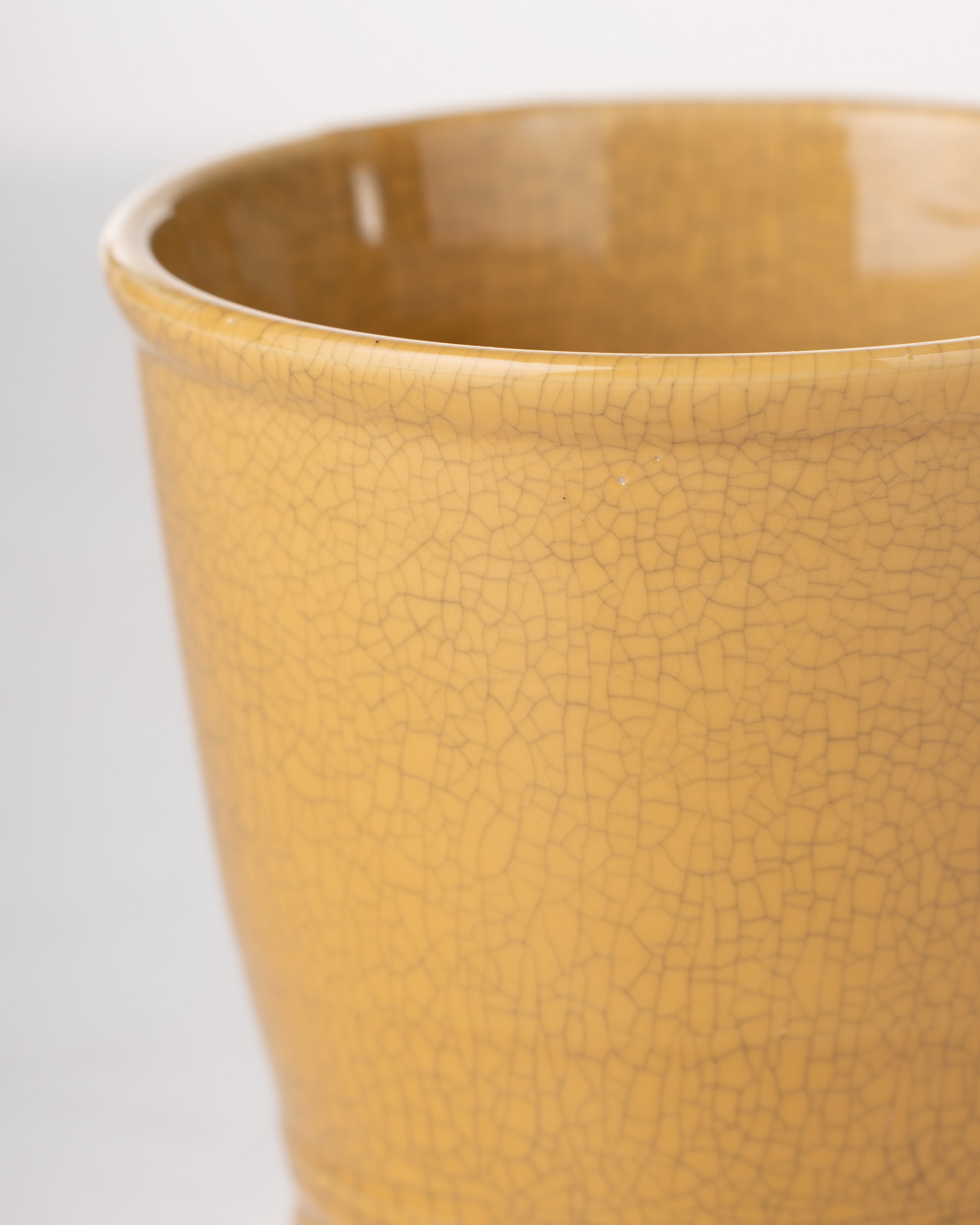 Riverstone Ceramic Planter | Small | Yellow