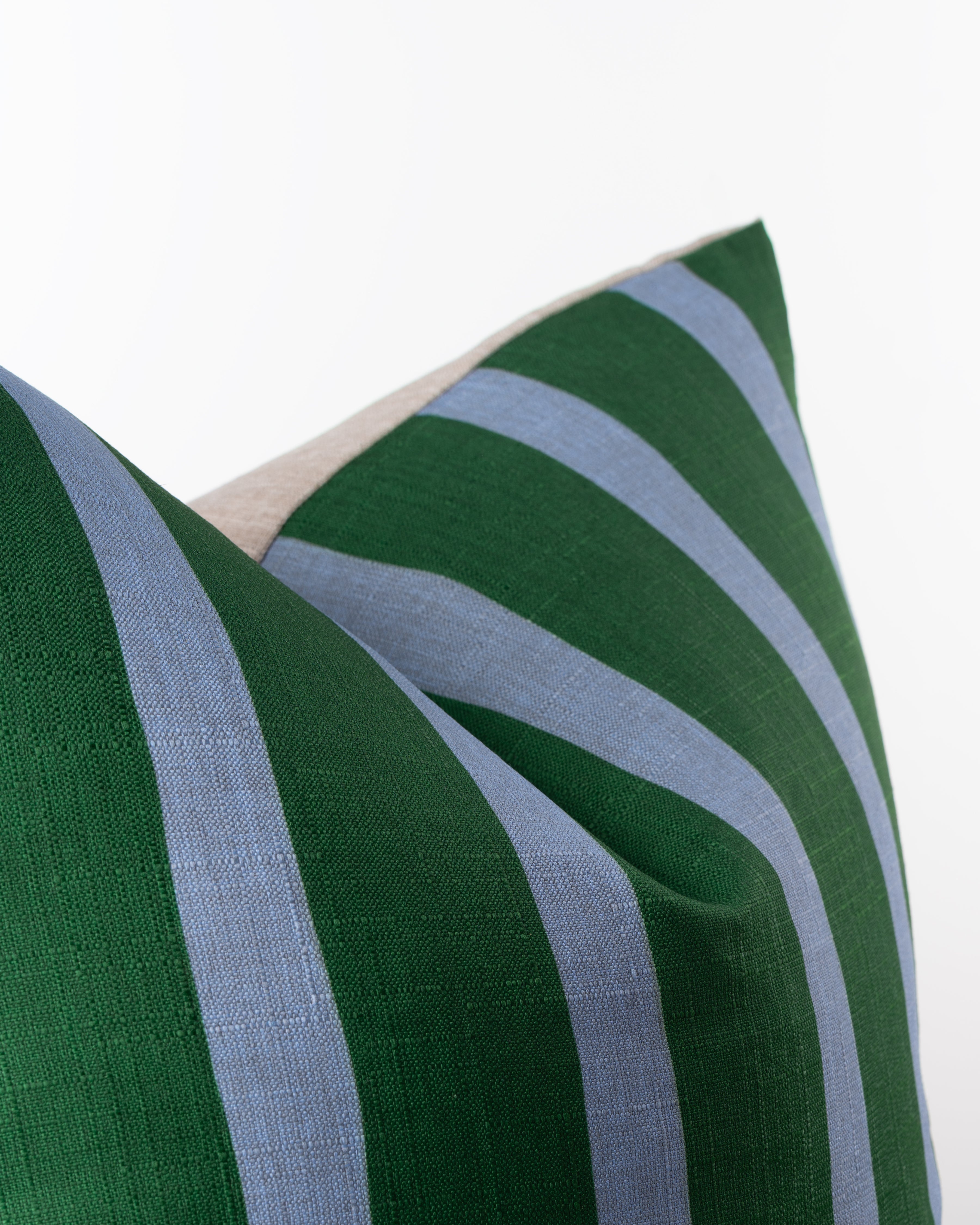 Paradise Green Stripe Cushion