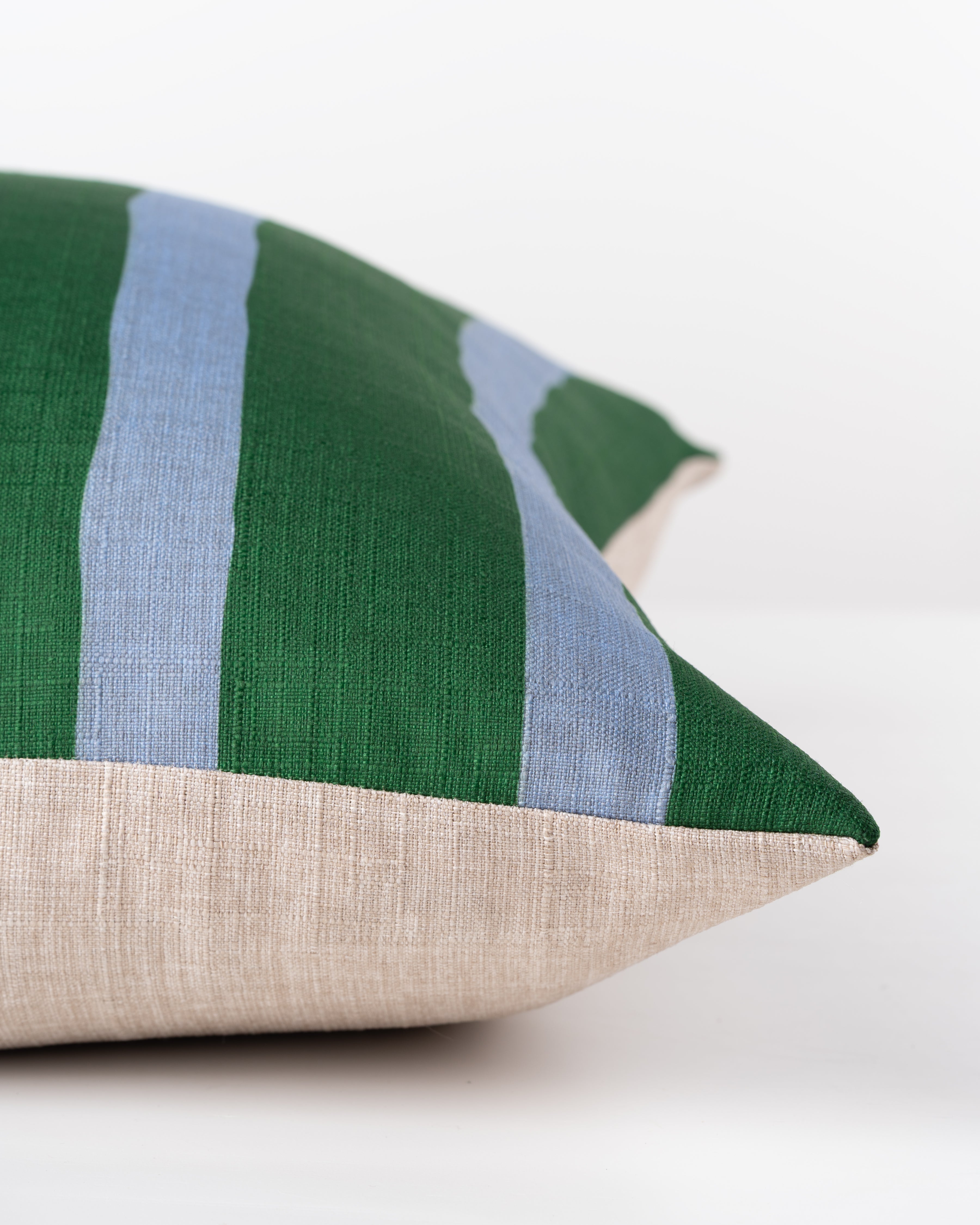 Paradise Green Stripe Cushion