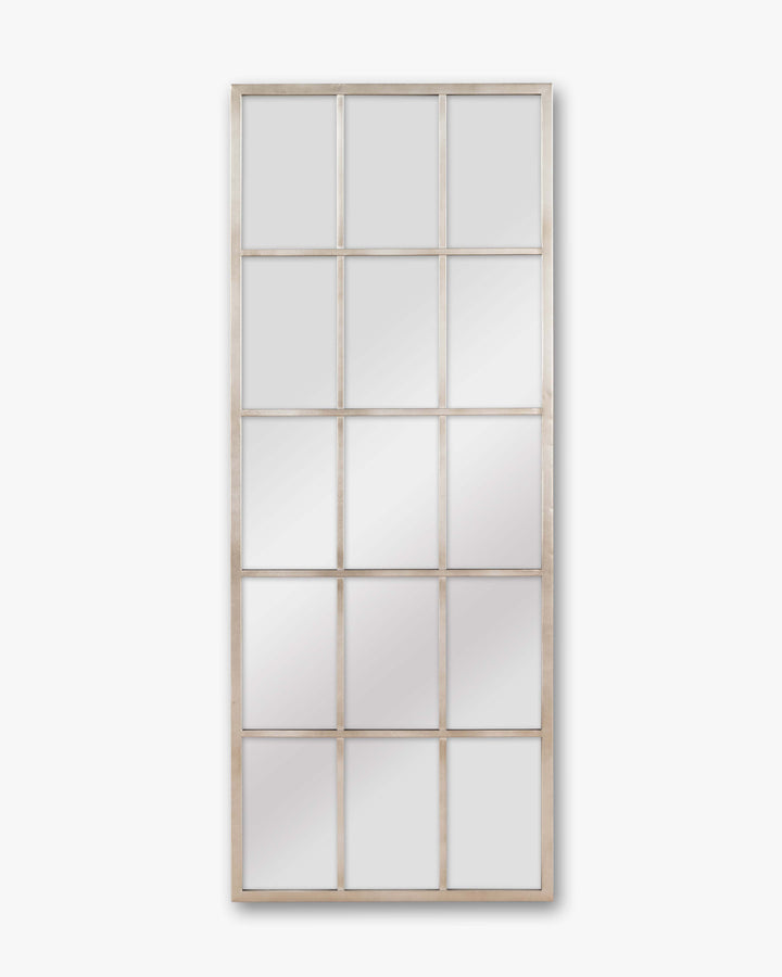 Manhattan Grid Mirror | Silver