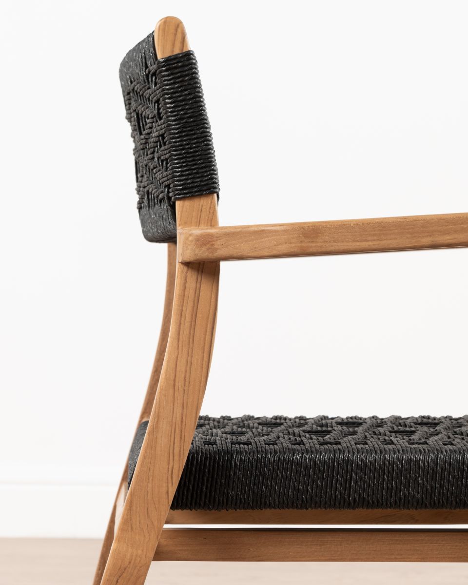 Resort Changu Dining Armchair | Black