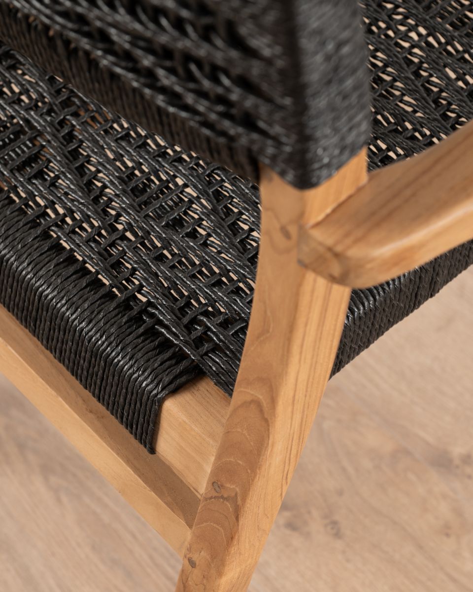 Resort Changu Dining Armchair | Black