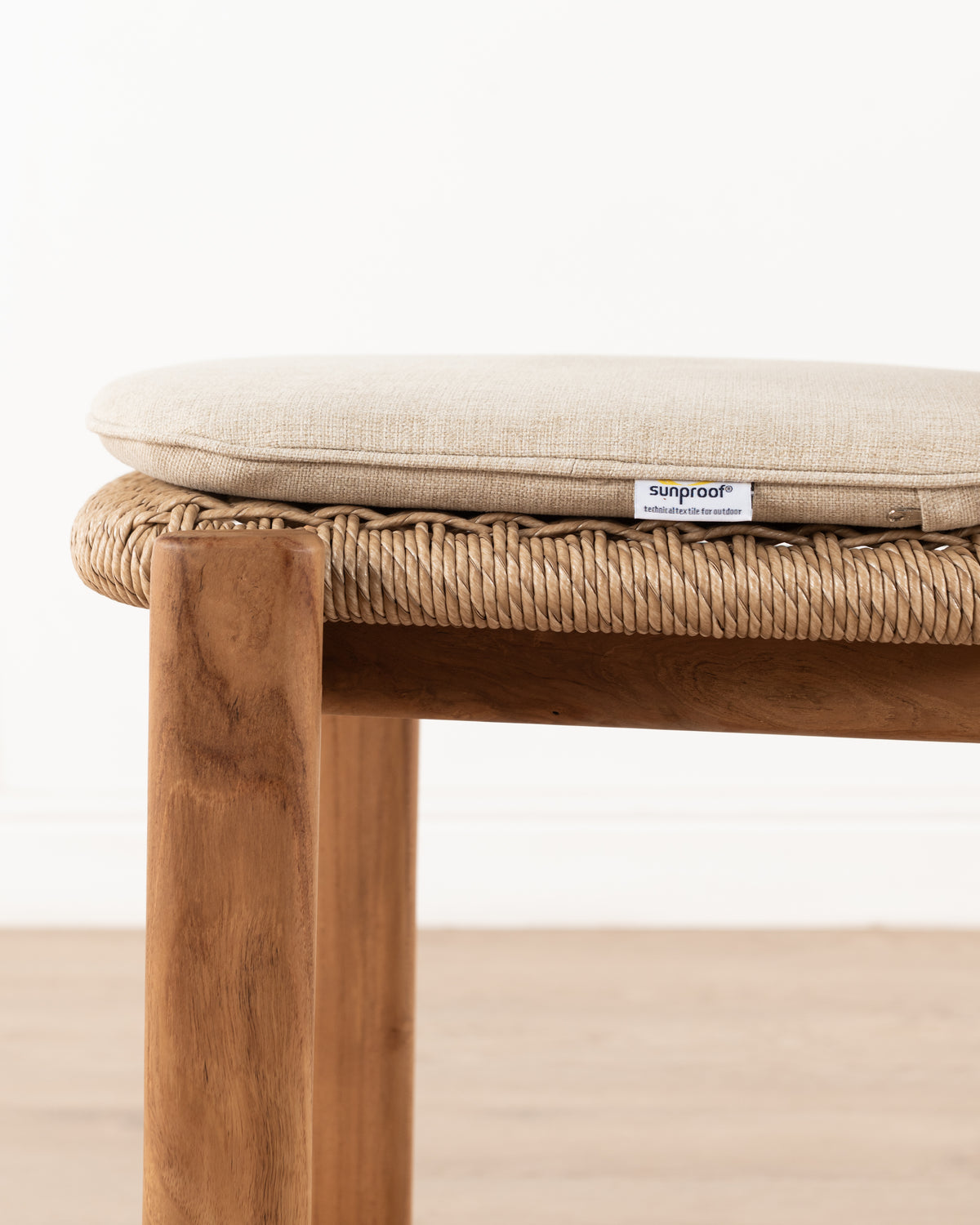 Pemba Woven Counter Stool with cushion