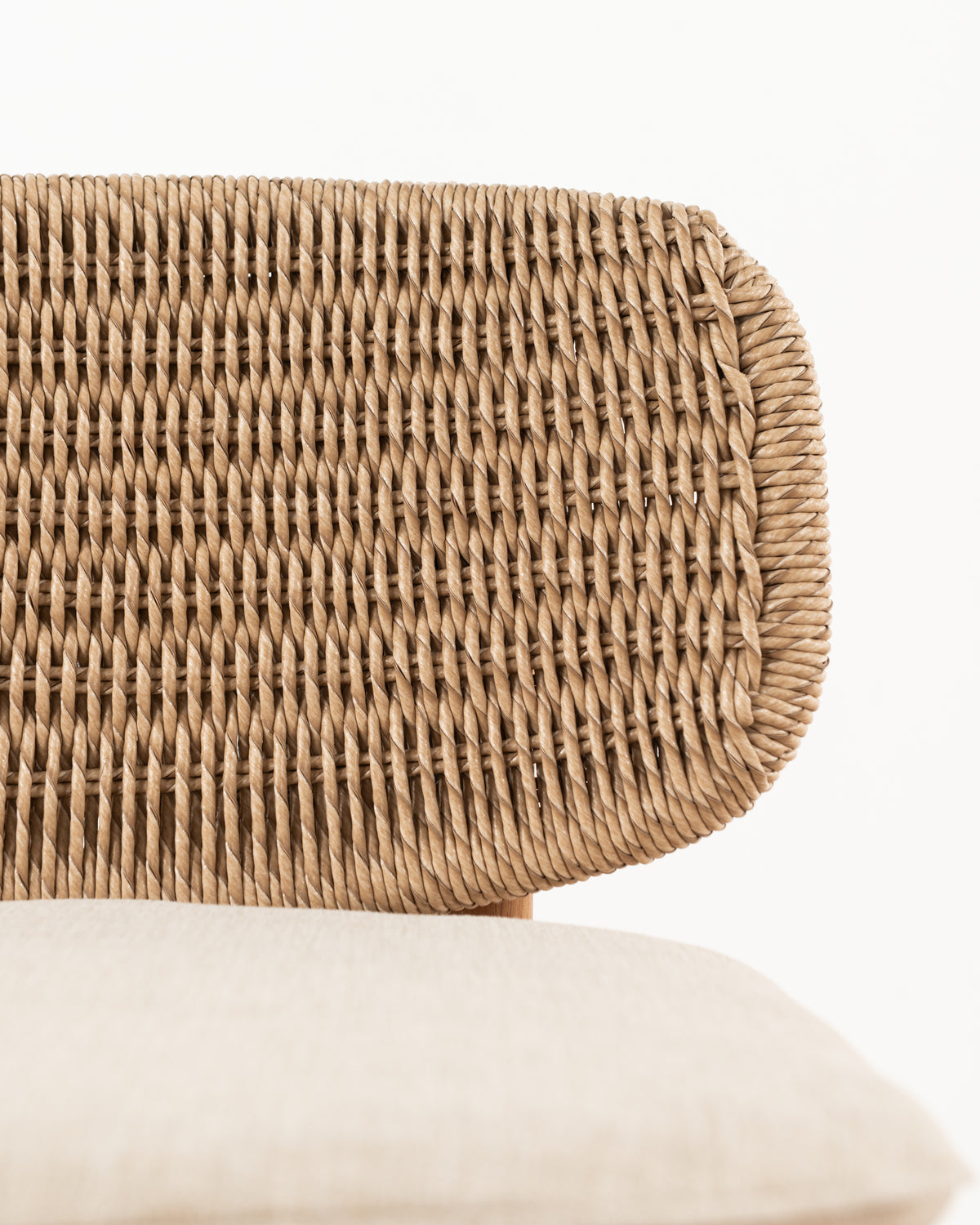 Pemba Woven Counter Stool with cushion