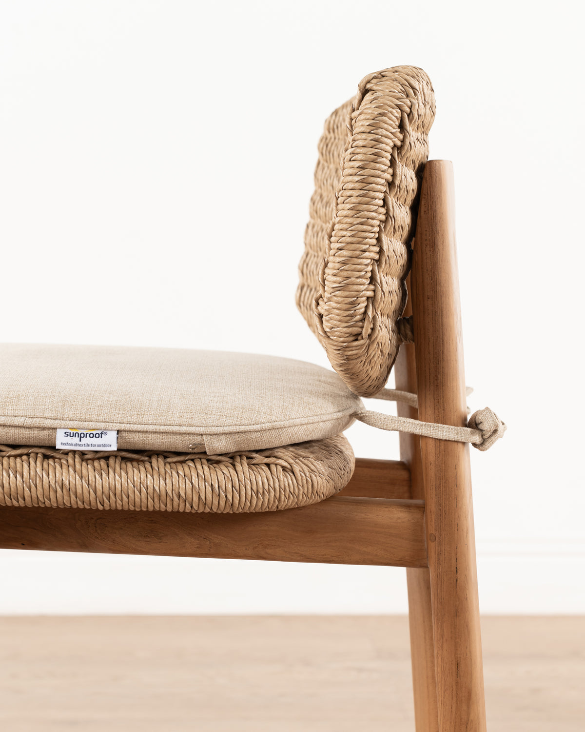Pemba Woven Counter Stool with cushion