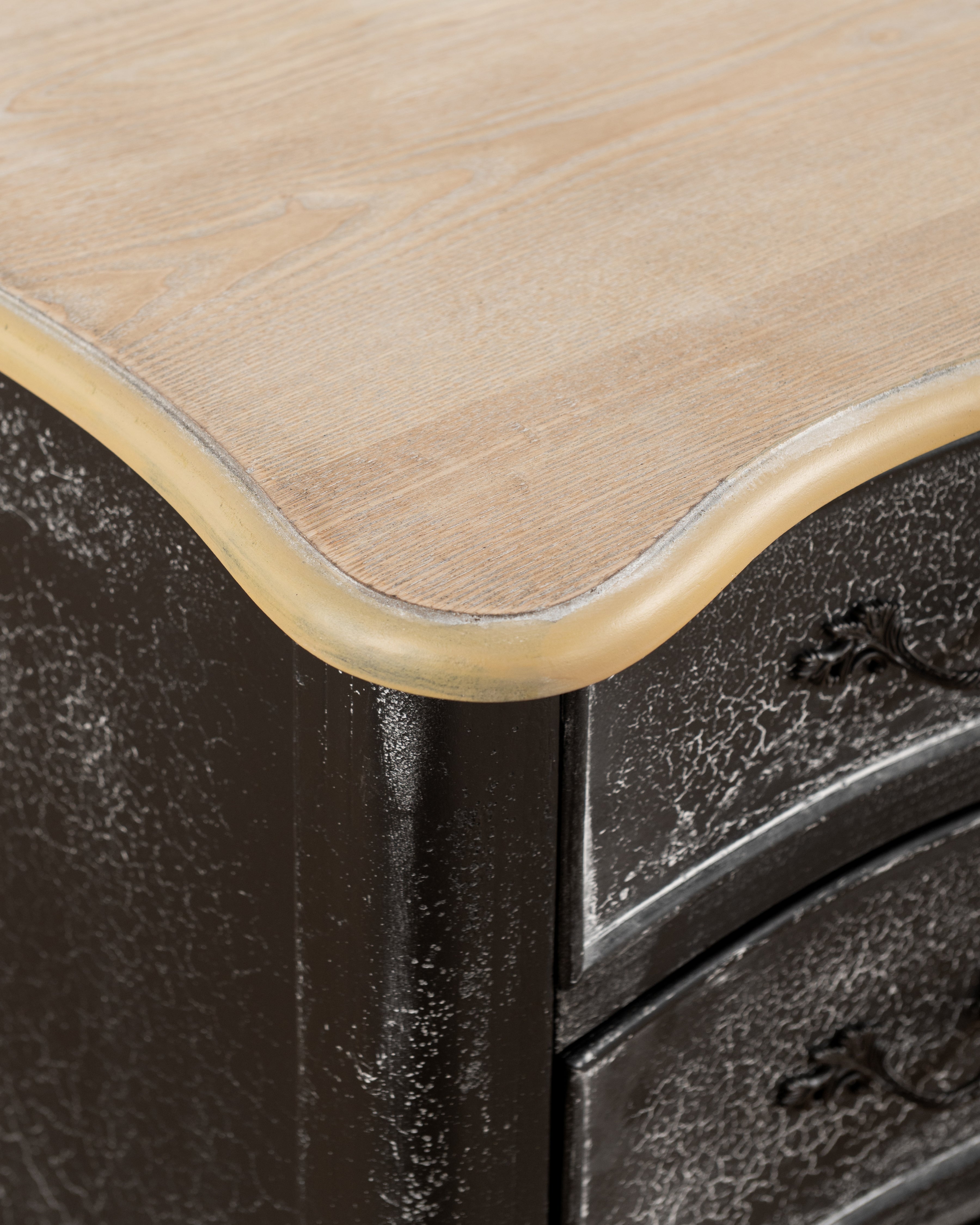 Estelle Chest of Drawers | Distressed Black