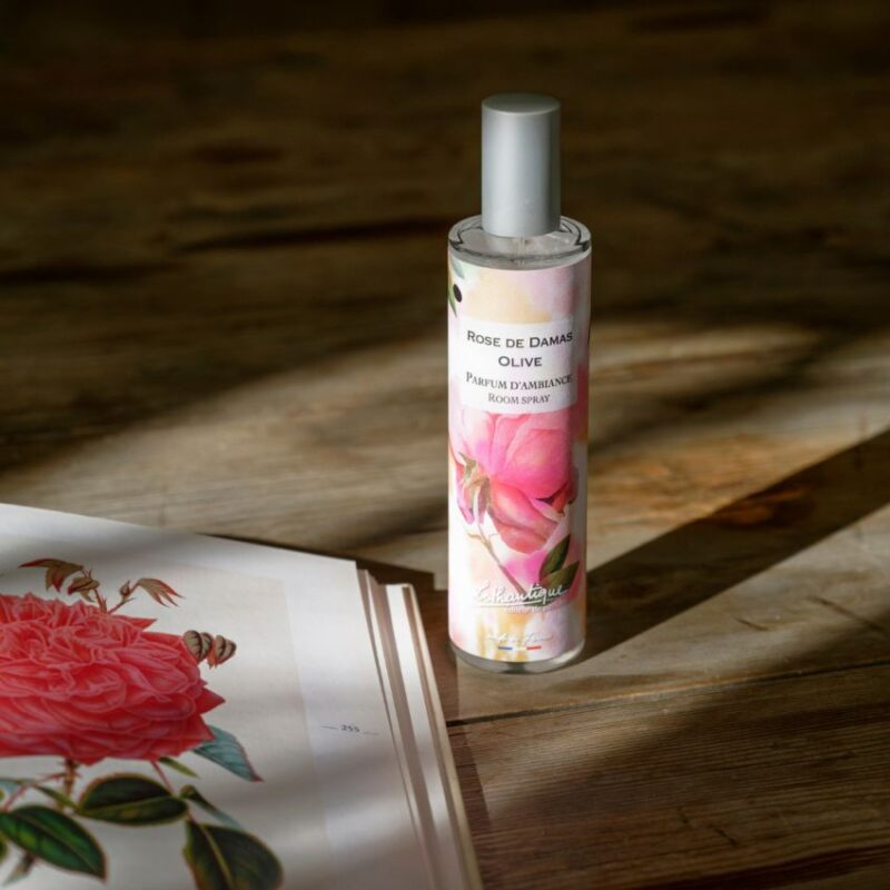 Jardin d'Aquarelles Damask Rose Olive Room Spray