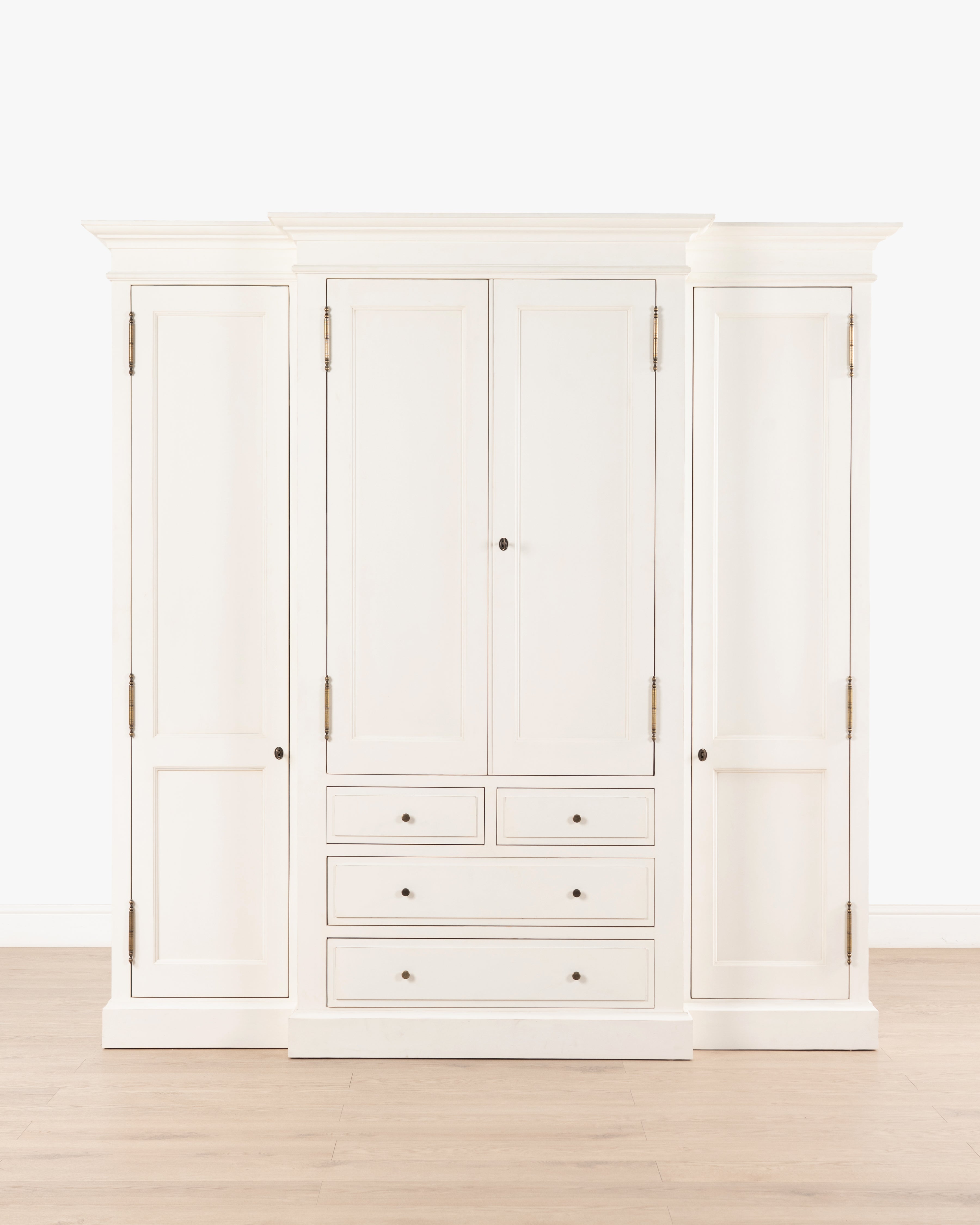 Hampshire 4 Door Wardrobe | 4 Drawers - White