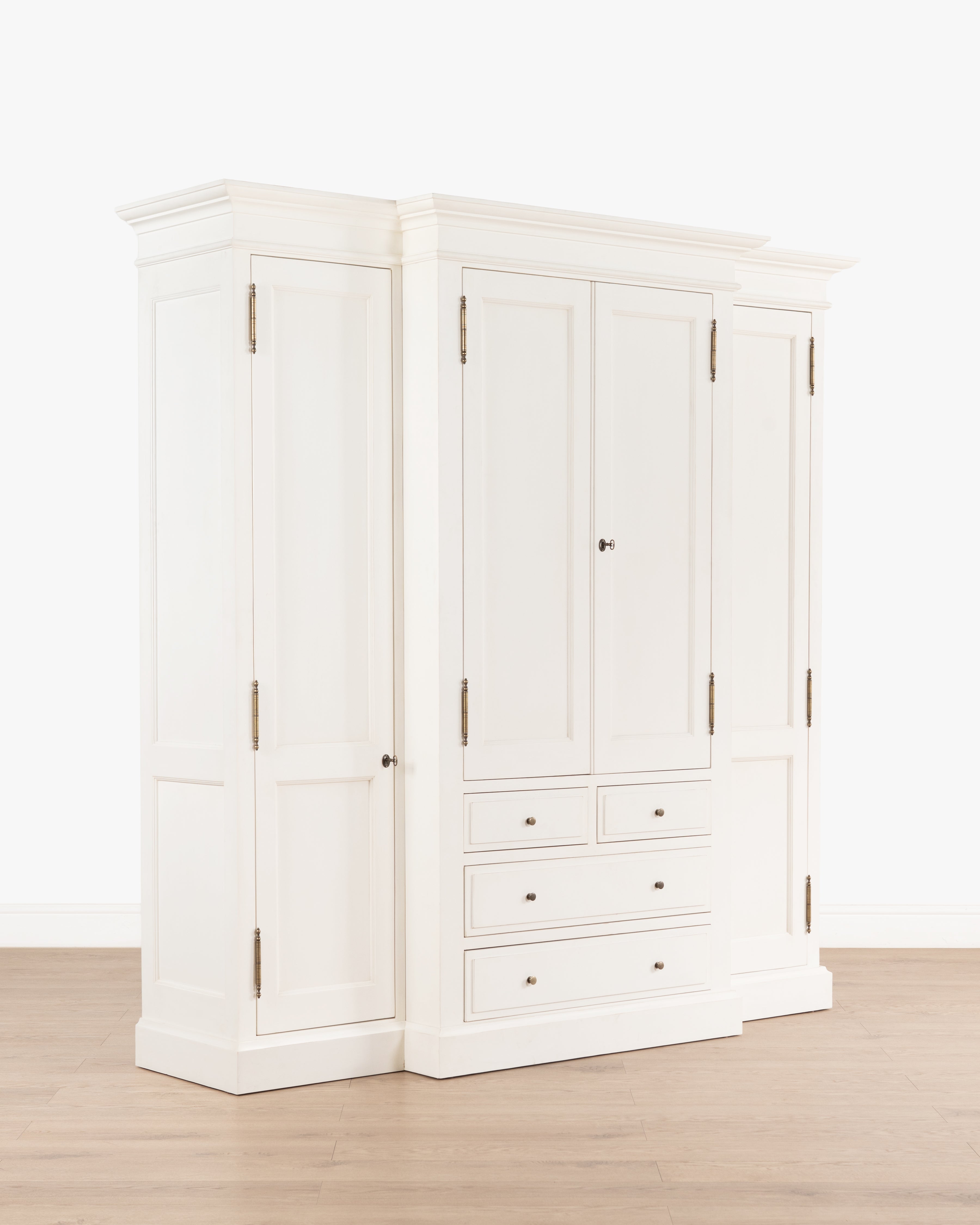 Hampshire 4 Door Wardrobe | 4 Drawers - White