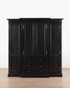 Hampshire 4 Door Wardrobe | 4 Drawers - Black