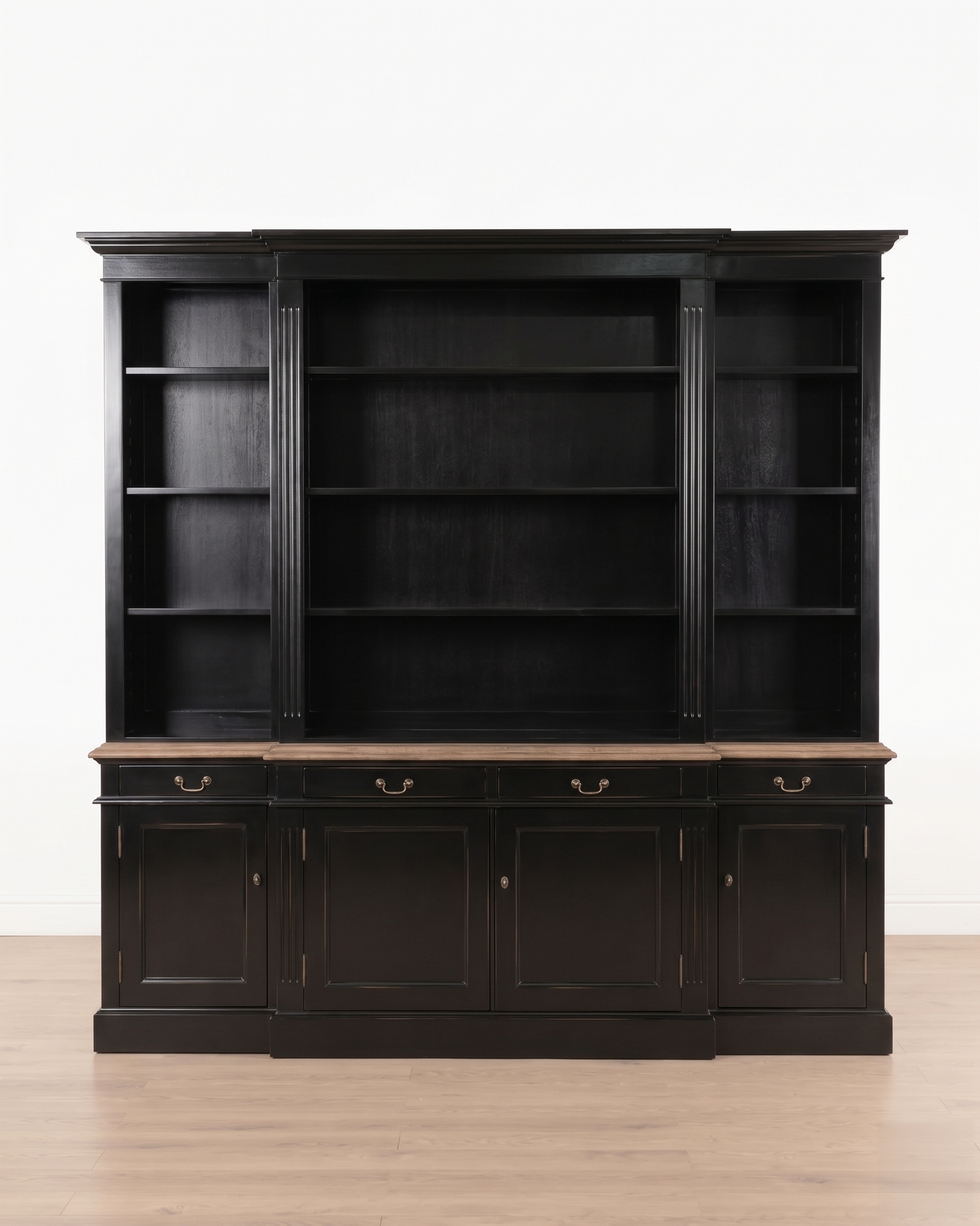 Hampshire Library Bookcase With Drawers