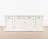 Hampshire Server | Weathered Oak and Antique white