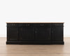 Hampshire Server | Weathered Oak and Black Matt
