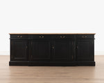 Hampshire Server | Weathered Oak and Black Matt