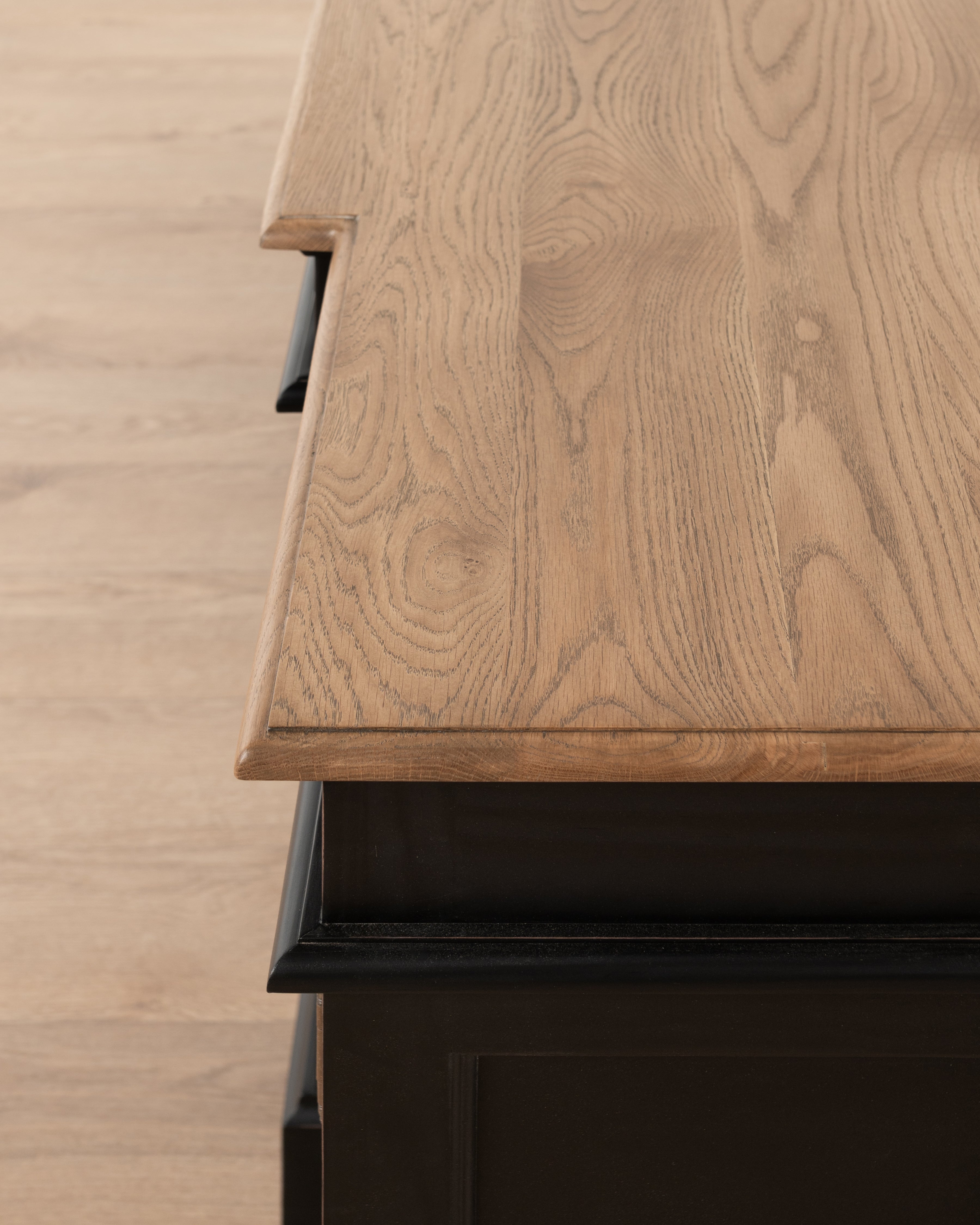 Hampshire Server | Weathered Oak and Black Matt
